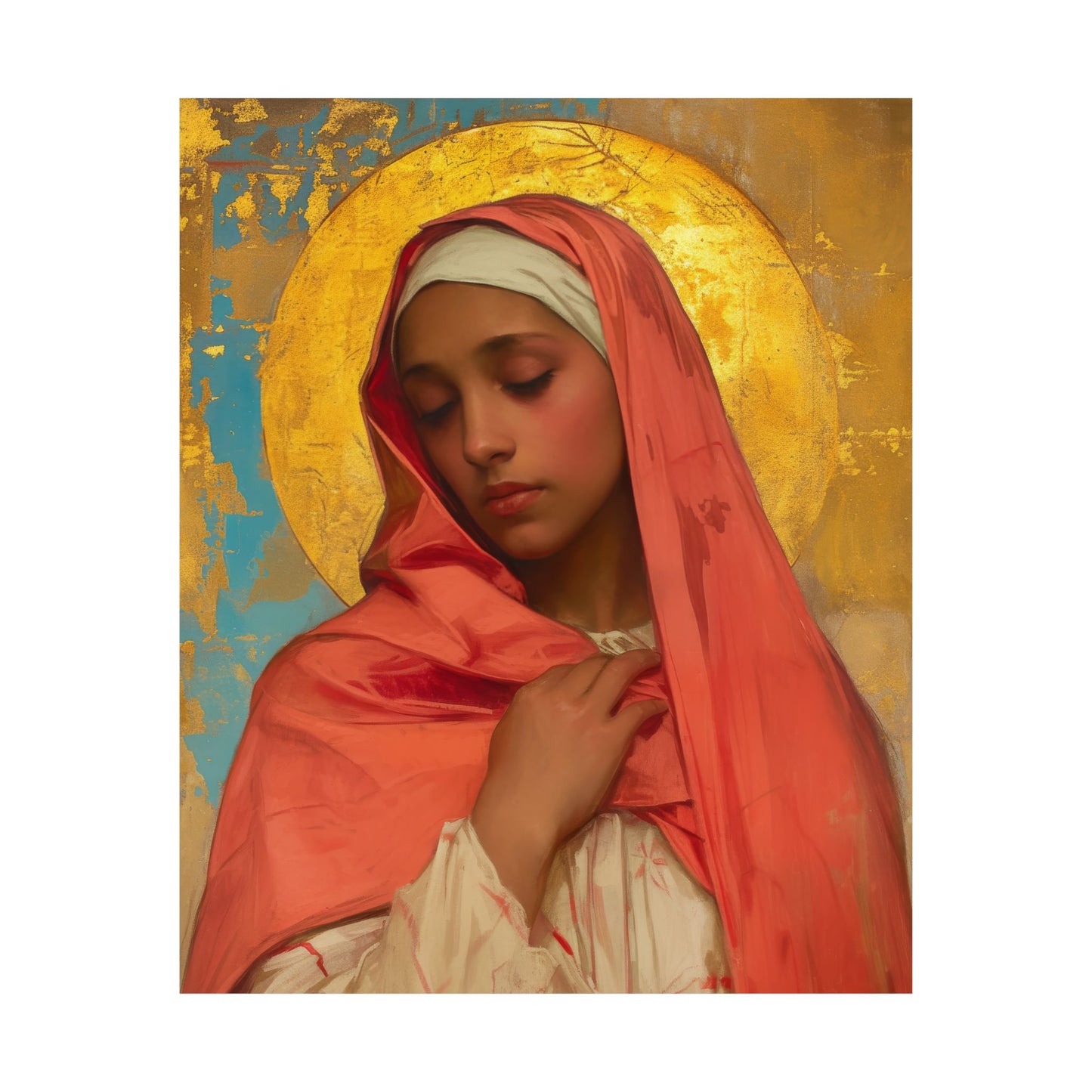 Saint Lea of Rome - Sanctified Souls Print - Multiple Sizes - Premium Matte Vertical Posters - Catholic Saint Art