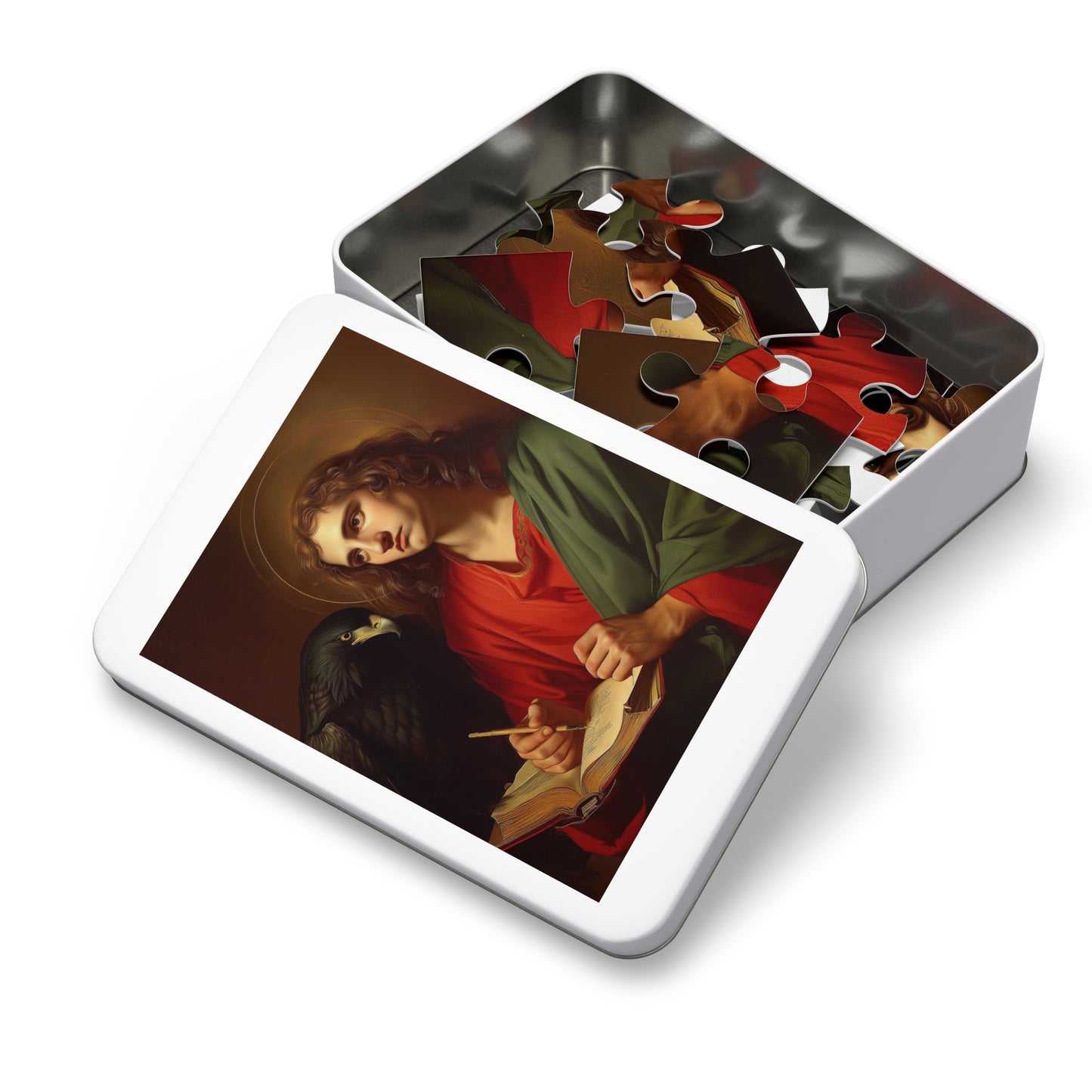 Saint John the Apostle - Puzzle and Keepsake Tin - Religious Jigsaw Puzzle (30, 110, 252, 500,1000-Piece) - Religious Puzzle