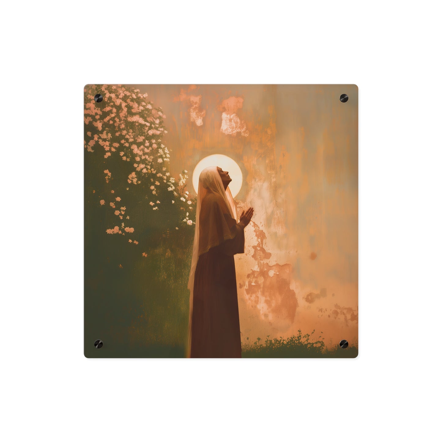 Saint Monica Wall Art Panel - Ready to Hang Acrylic Print - Catholic Saint Art - Patron Saint Print - No Frame needed