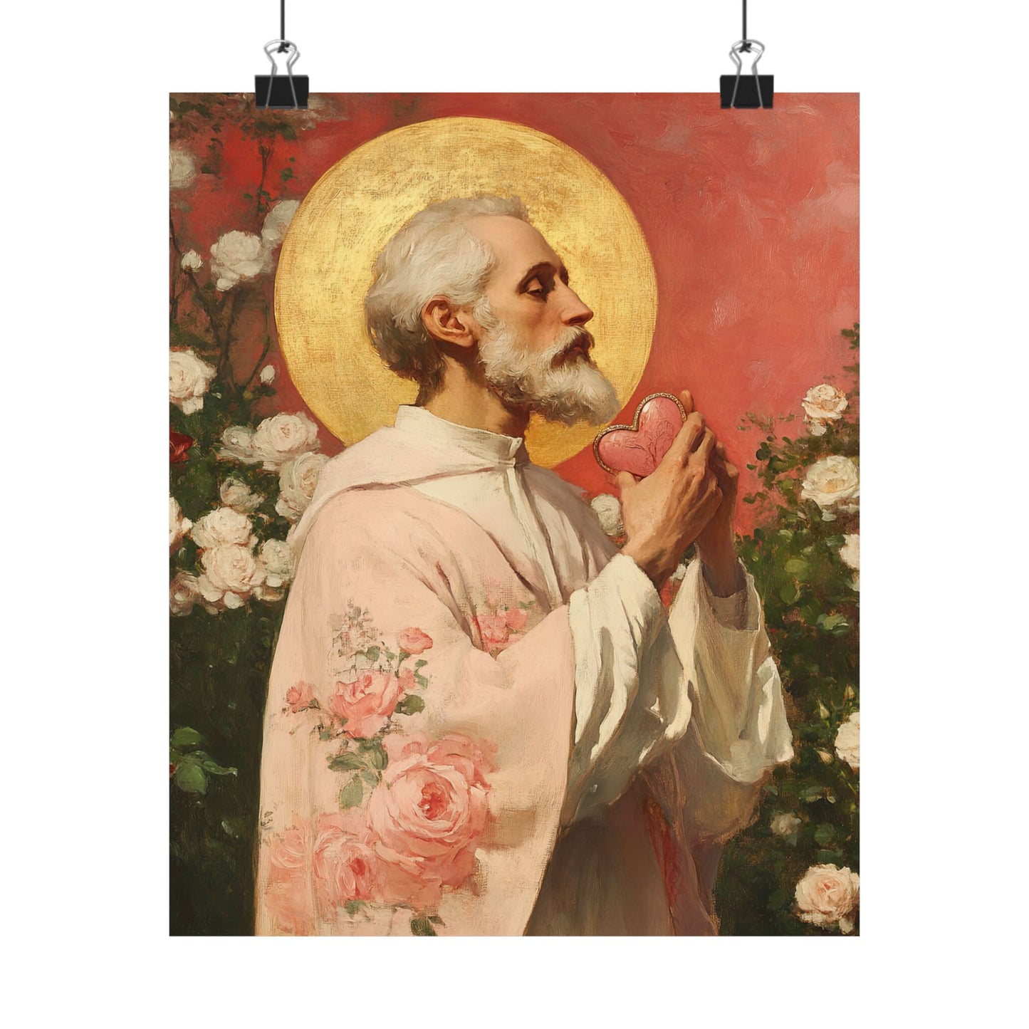 Saint Valentine -  Catholic Art - Multiple Sizes - Premium Posters - Catholic Art - Christian Home - Catholic Saint Art