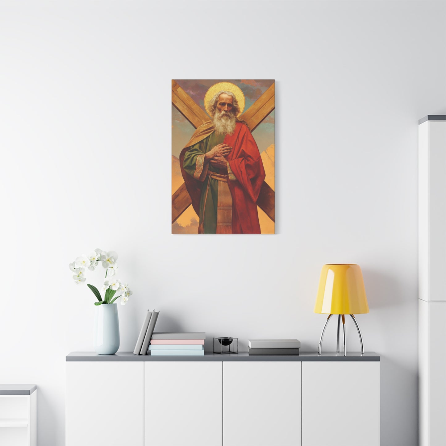 Saint Andrew the Apostle - Gallery Wrapped Canvas - Print - Religious Art for your Home - Catholic