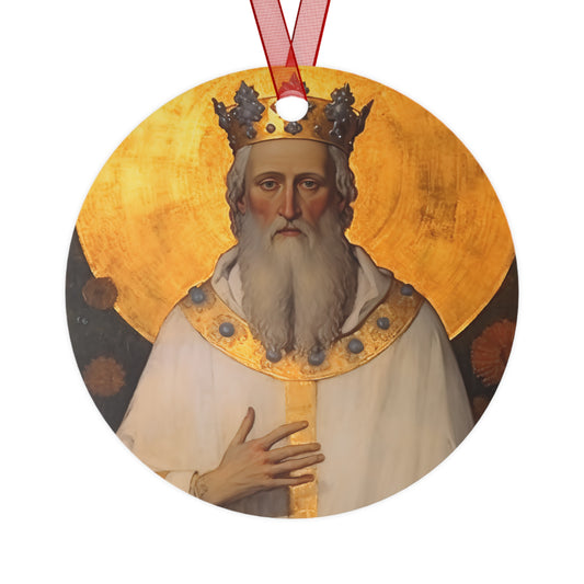 Saint Edward the Confessor - Religious Holiday Christmas Ornament and Keepsake - Double sided Keepsake Religious Ornament