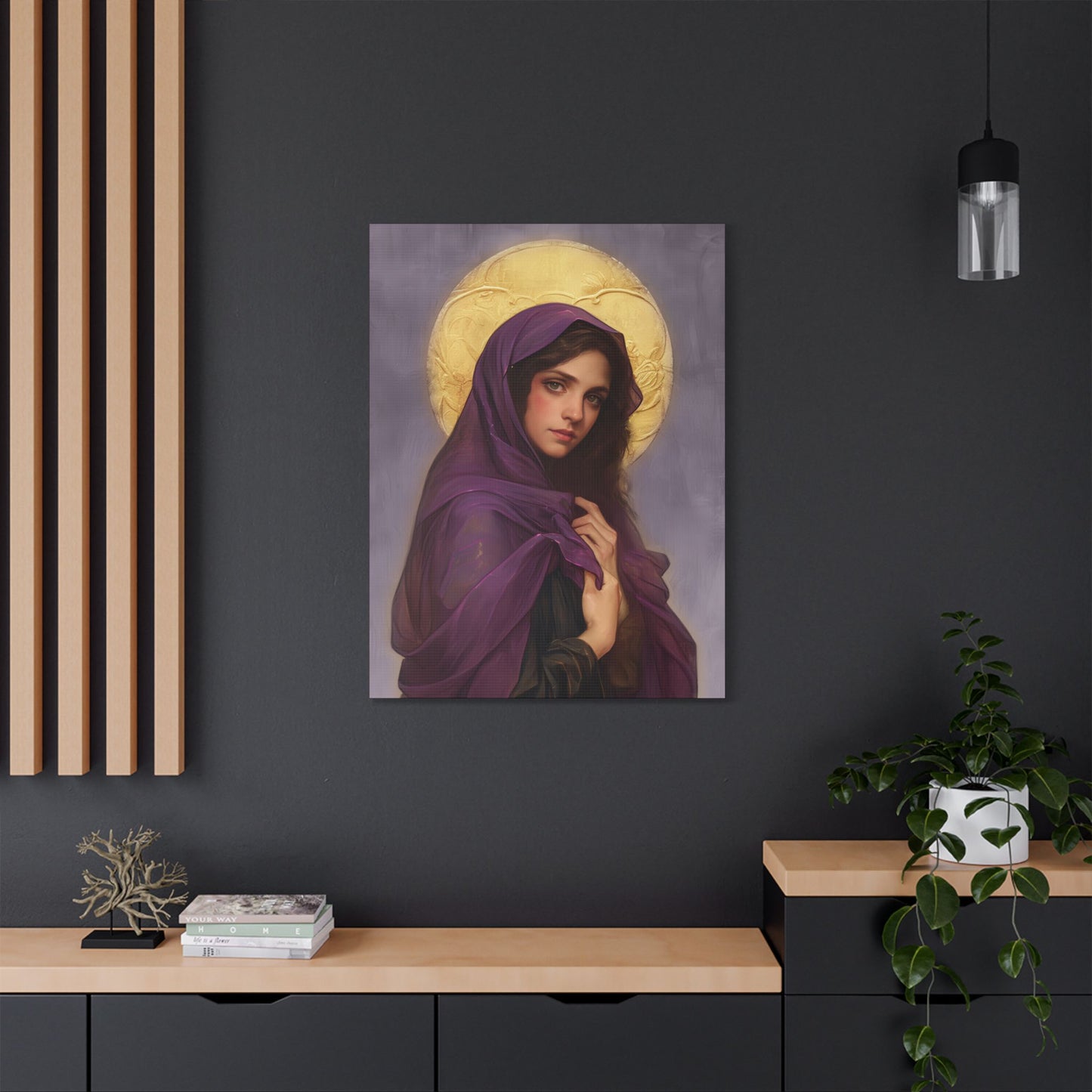 Saint Lydia Purpuraria / Lydia of Thyatira  - Museum Wrapped Canvas - Print - Religious Art for your Home - Christian print - Religious