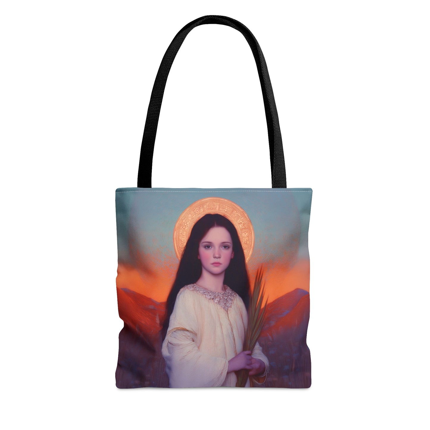 Saint Hope - Tote Bag - Large Medium Small Faith Art Bag - Bible Study Faith Purse - Double Sided Prayer Tote - Catholic Saint