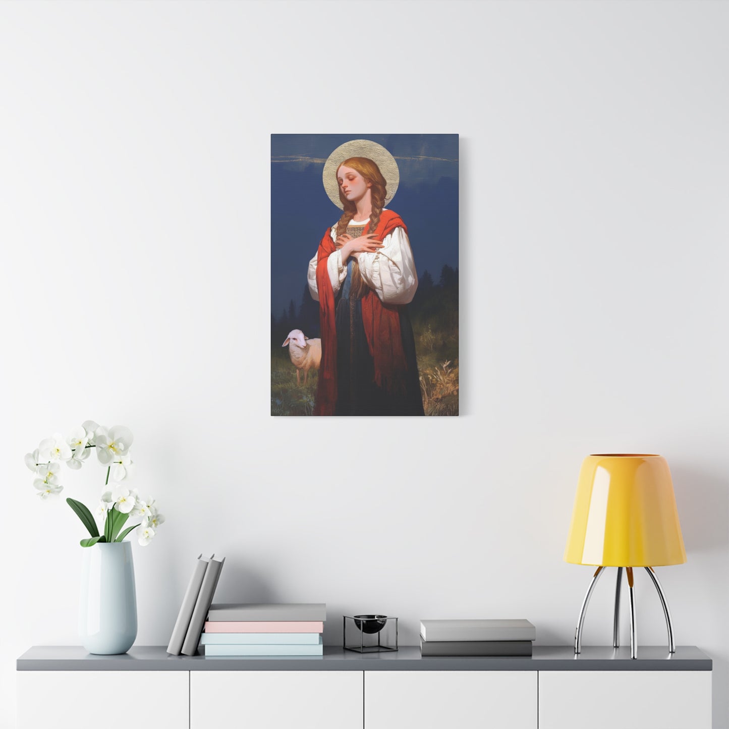 Saint Genevieve - Gallery Wrapped Canvas - Print - Religious Art for your Home - Catholic Art