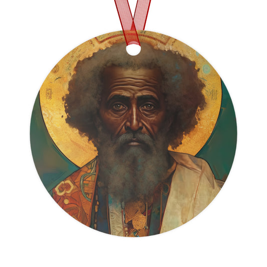Saint Moses - Religious Holiday Christmas Ornament and Keepsake - Double sided Keepsake Religious Ornament
