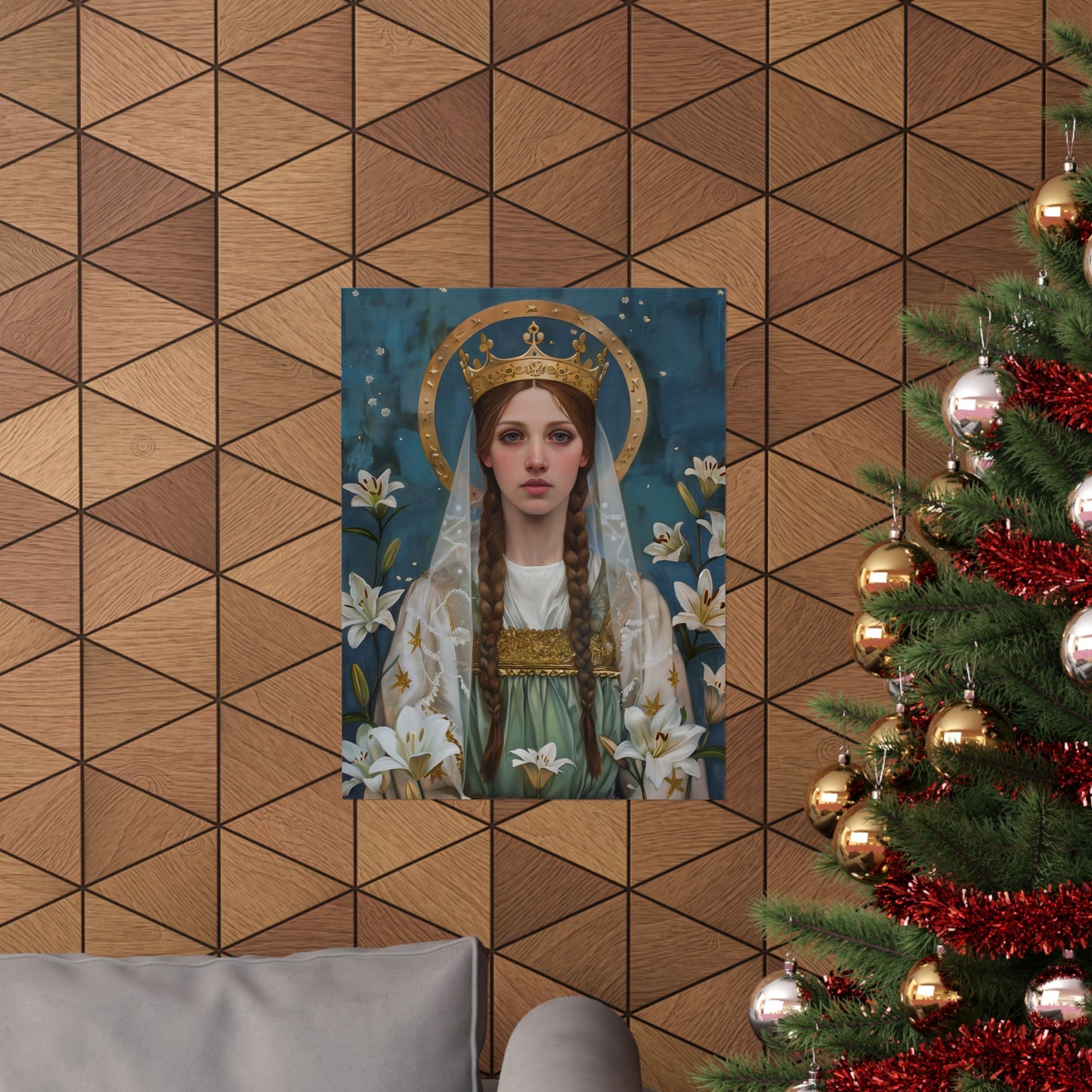 Saint Isabel of France - Sanctified Souls Print - Multiple Sizes - Premium Matte Vertical Posters - Matilda of Ringelheim
