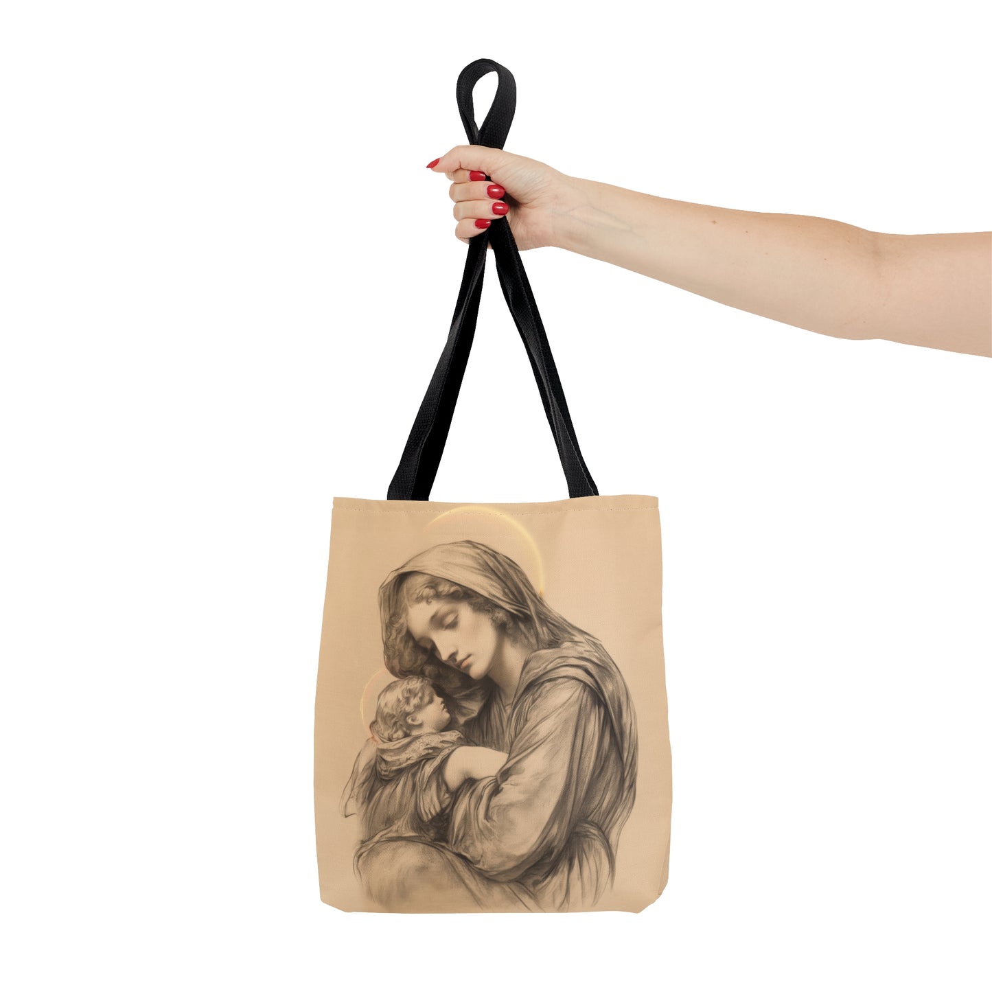 Grace Unveiled - The Nativity of the Virgin Mary Tote Bag - Large Medium Small Faith Art Bag - Catholic Faith Purse - Religious - Bible Bag
