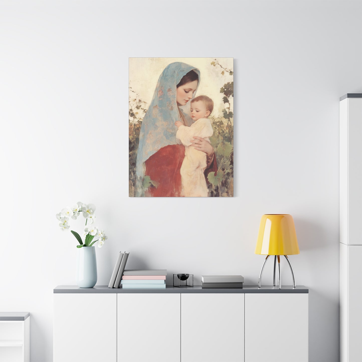 Our Lady of the Grapes / Out Lady of the Harvest - Gallery Wrapped Canvas - Print - Religious Art for your Home - Catholic Art