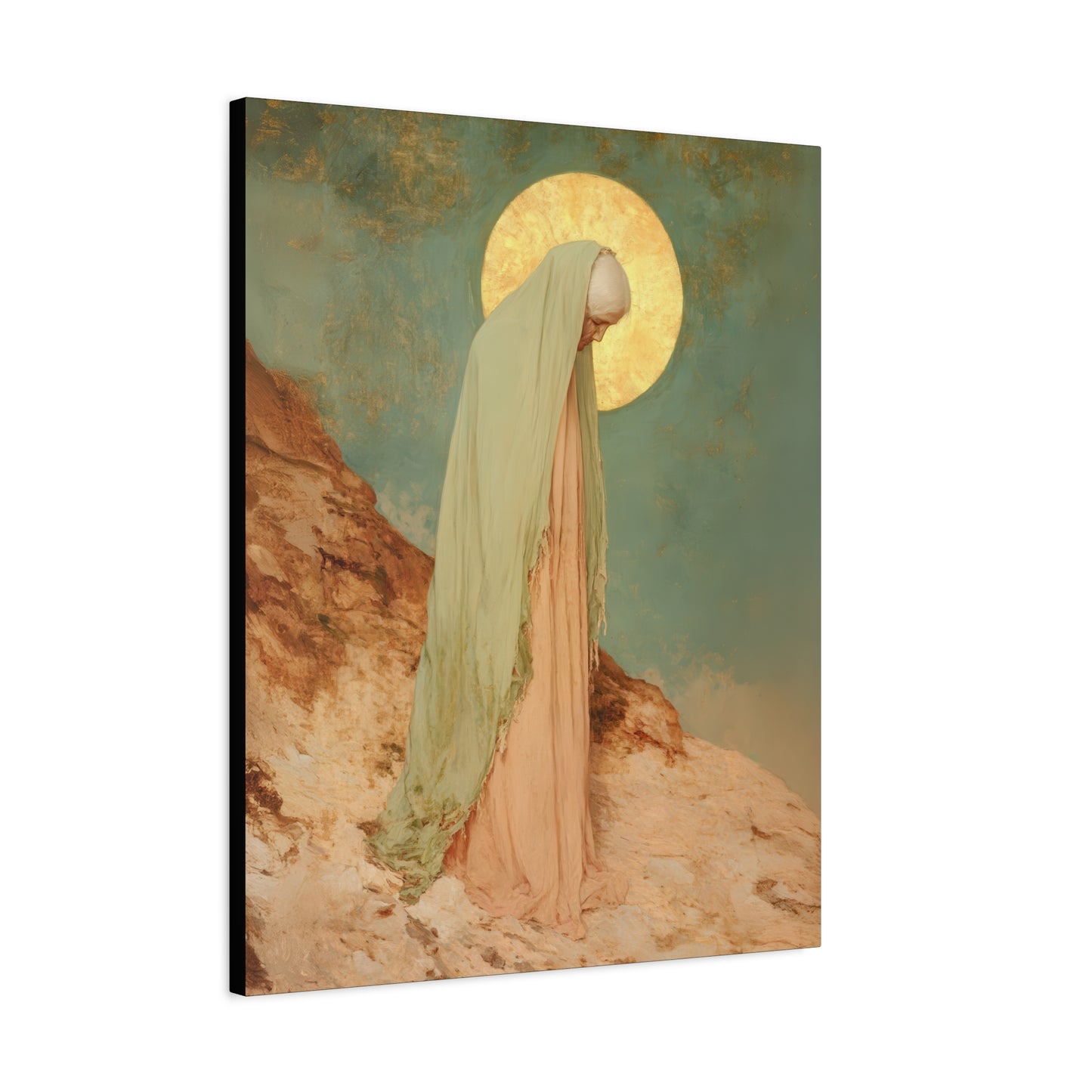 Saint Melania the Elder - Desert Mother - Gallery Wrapped Canvas - Print - Religious Art for your Home - Catholic Art Print