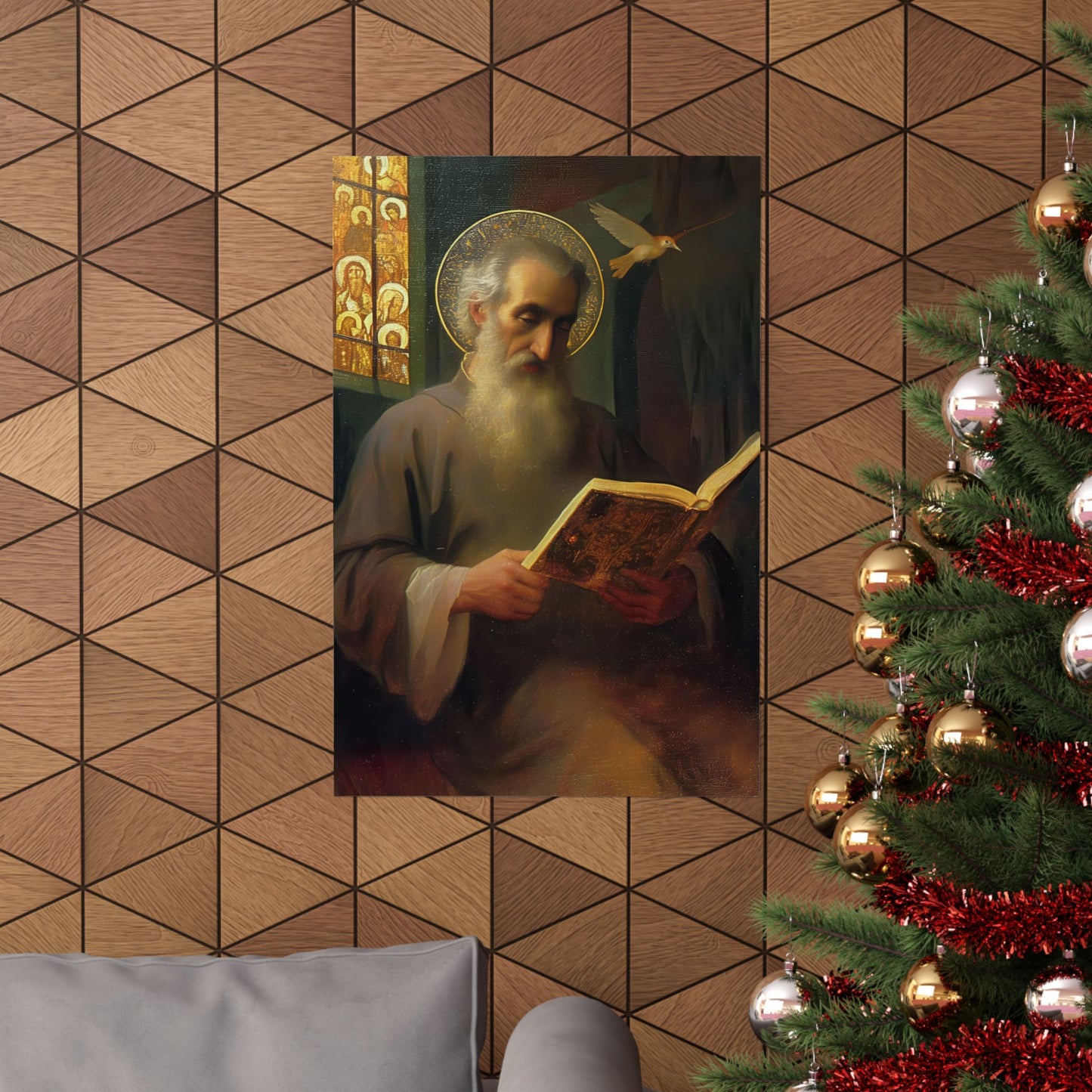 Saint Issac of Armenia - Sanctified Souls Print - Multiple Sizes - Premium Posters - Catholic Art - Christian Home Decor Artwork