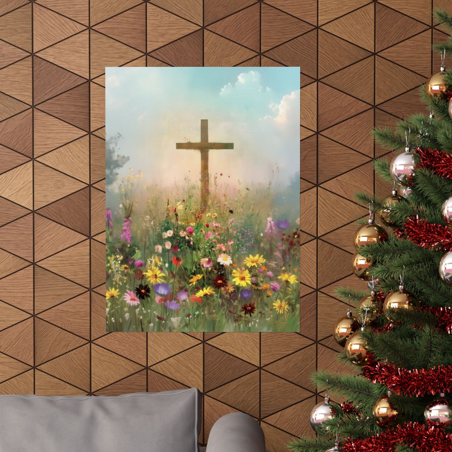 The Cross That Called the Earth to Life - Sanctified Souls Print - Multiple Sizes - Premium Matte Vertical Posters