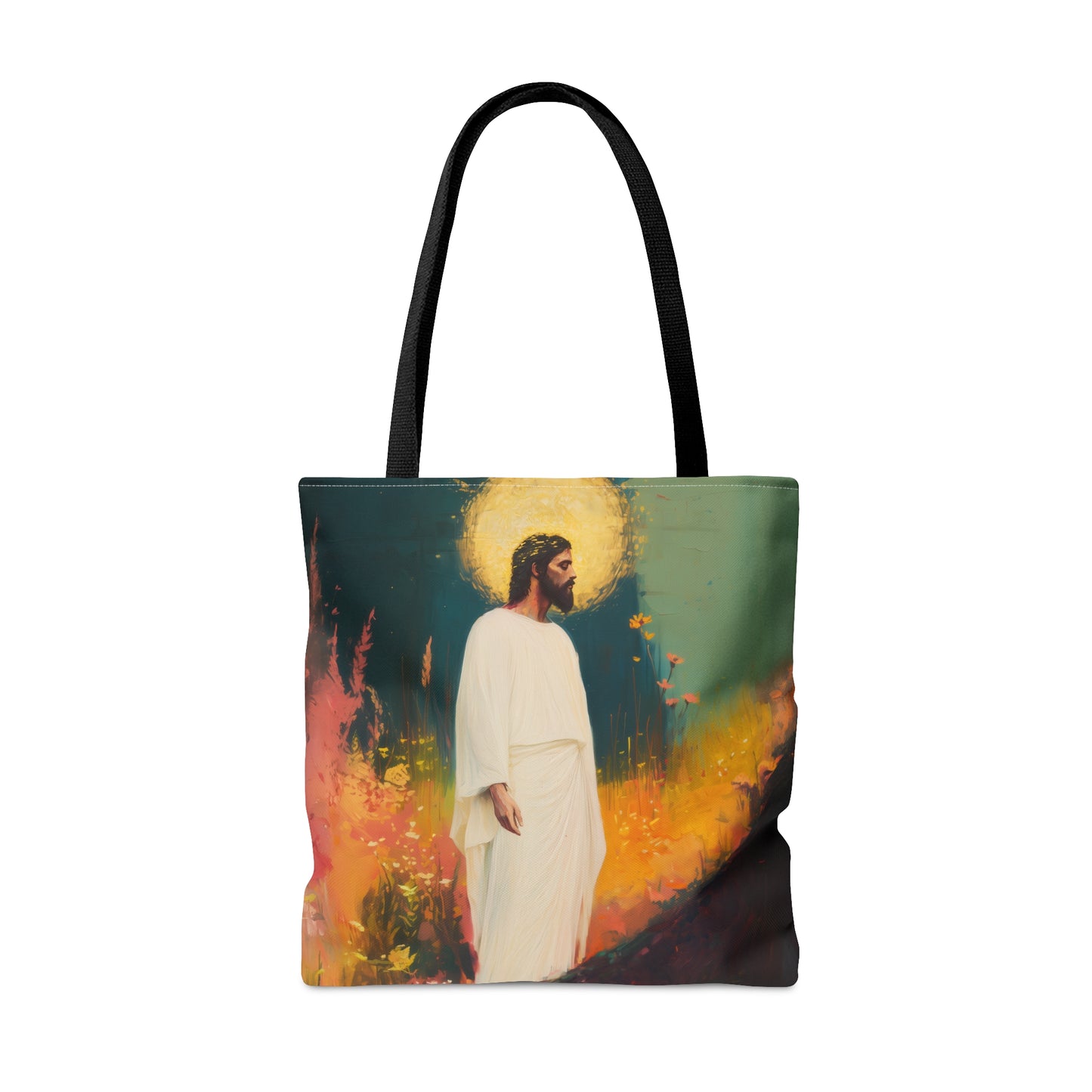 Christus Resurrexit (Christ Is Risen) Tote Bag - Large Medium Small Faith Art Bag - Catholic Faith Purse - Double Sided