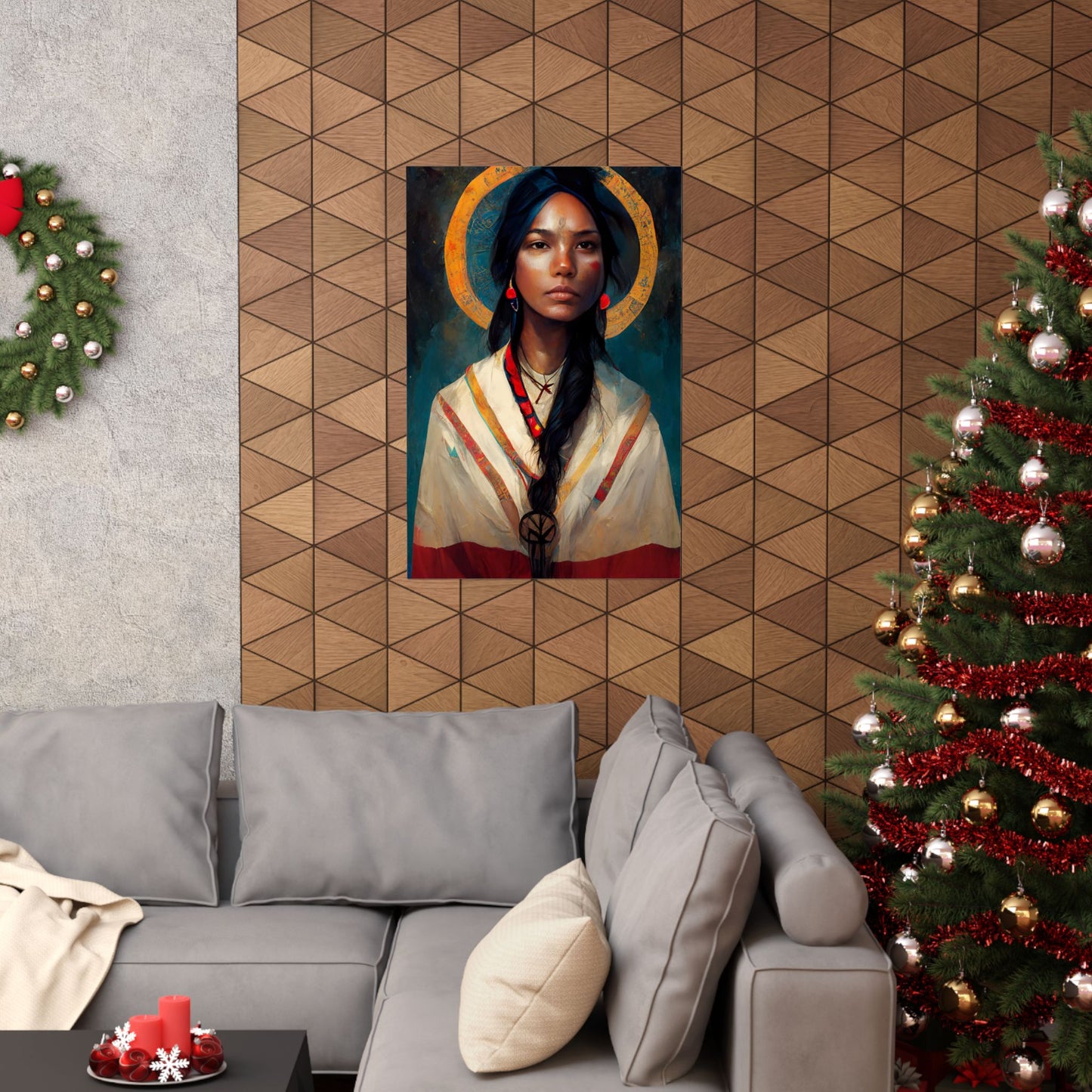 Saint Kateri Tekakwitha - Sanctified Souls Print - Multiple Sizes - Premium Matte Vertical Posters