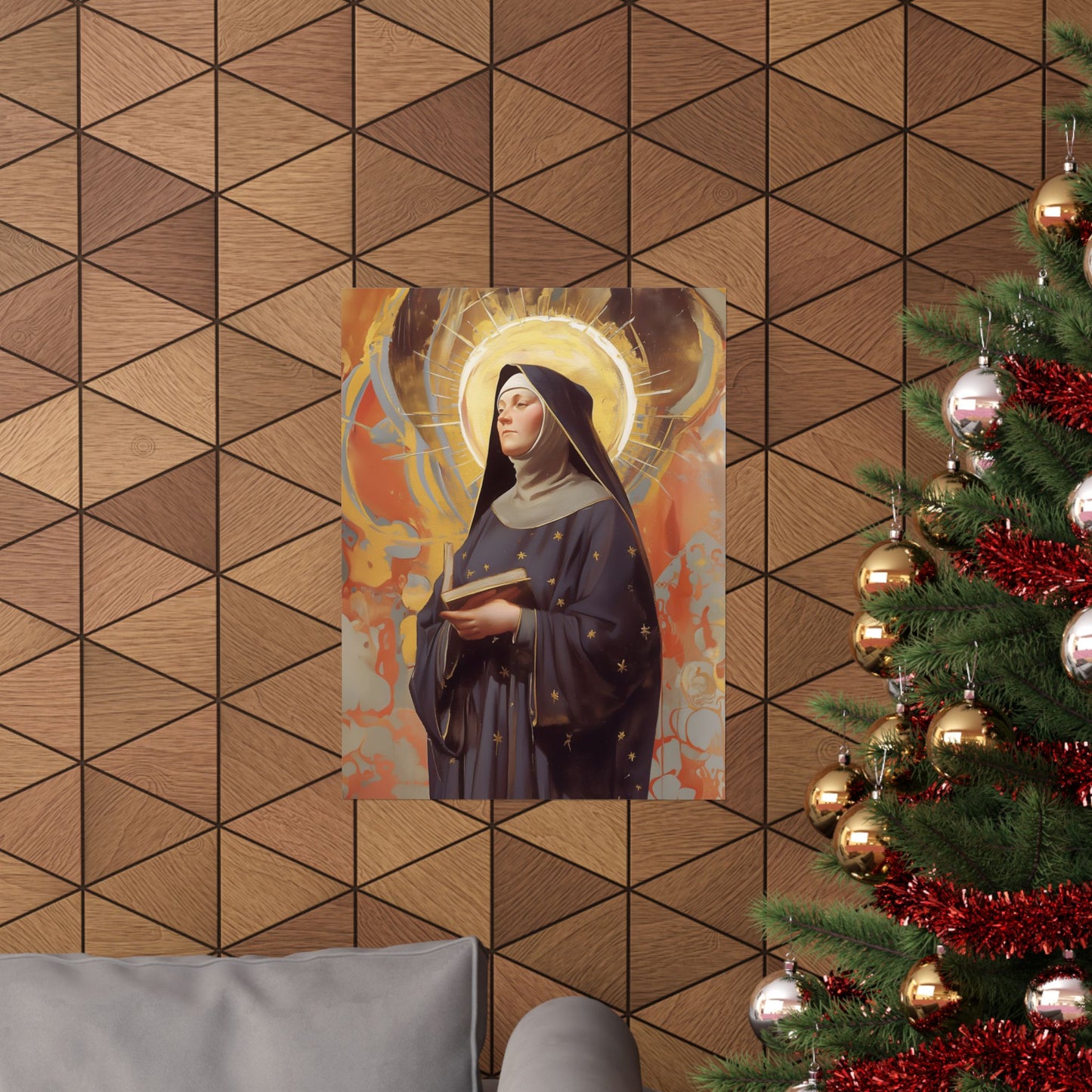 Saint Monica of Hippo - Sanctified Souls Print - Multiple Sizes - Premium Posters - Catholic Art - Christian - Gifts for Catholics