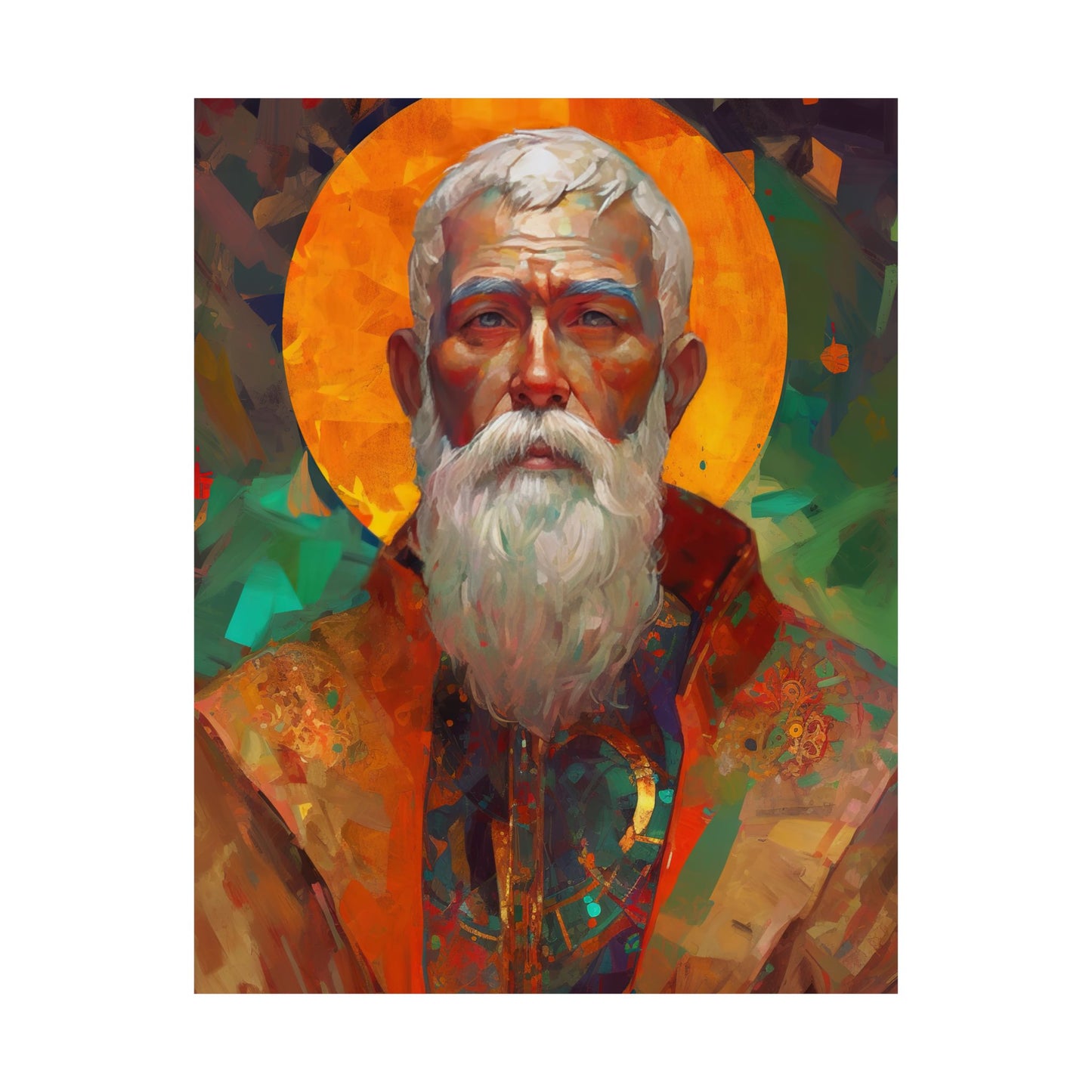 Saint Matthias the Apostle Print - Sanctified Souls Print - Multiple Sizes - Premium Matte Vertical Posters