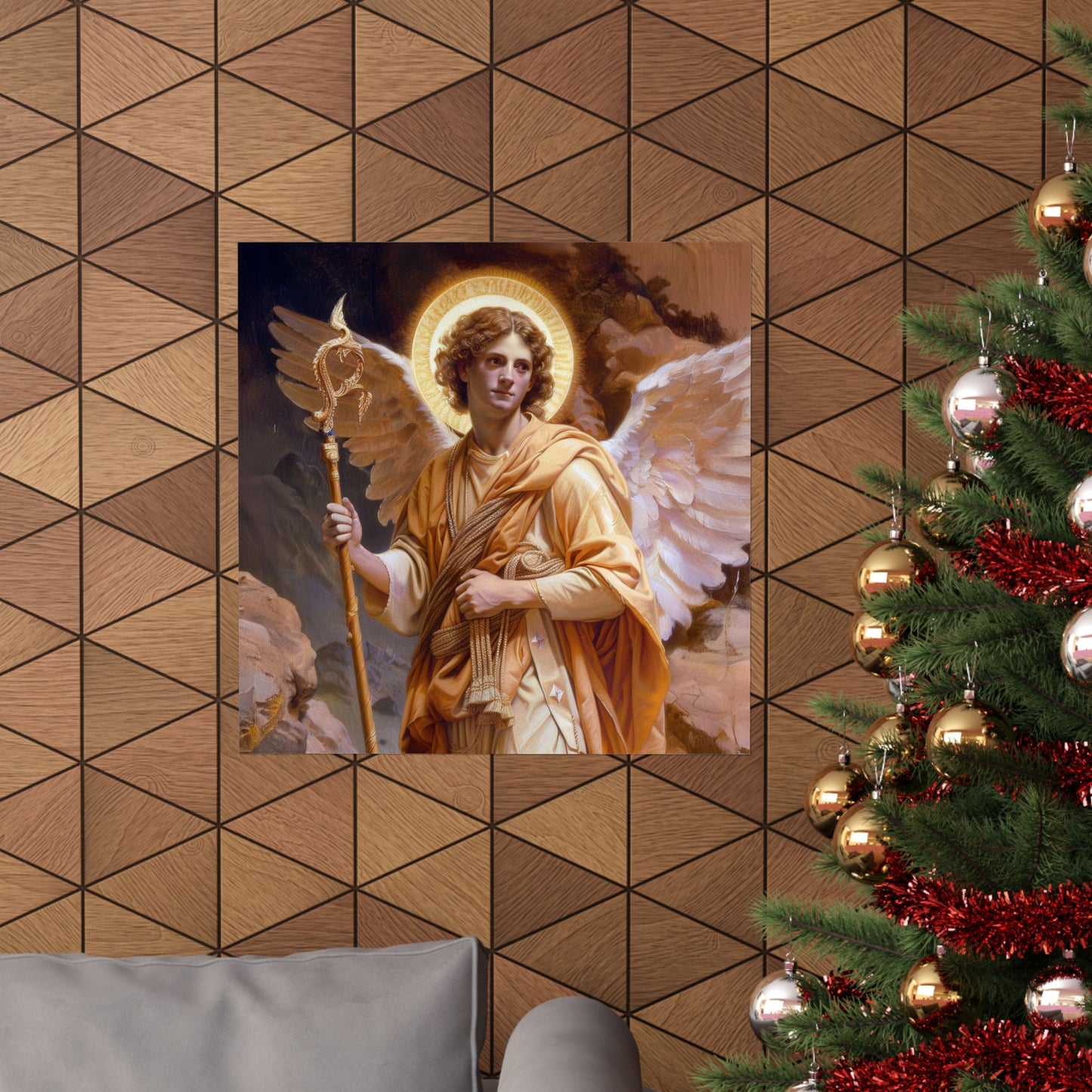 Saint Raphael the Archangel - Sanctified Souls Print - Multiple Sizes - Premium Matte Vertical Posters