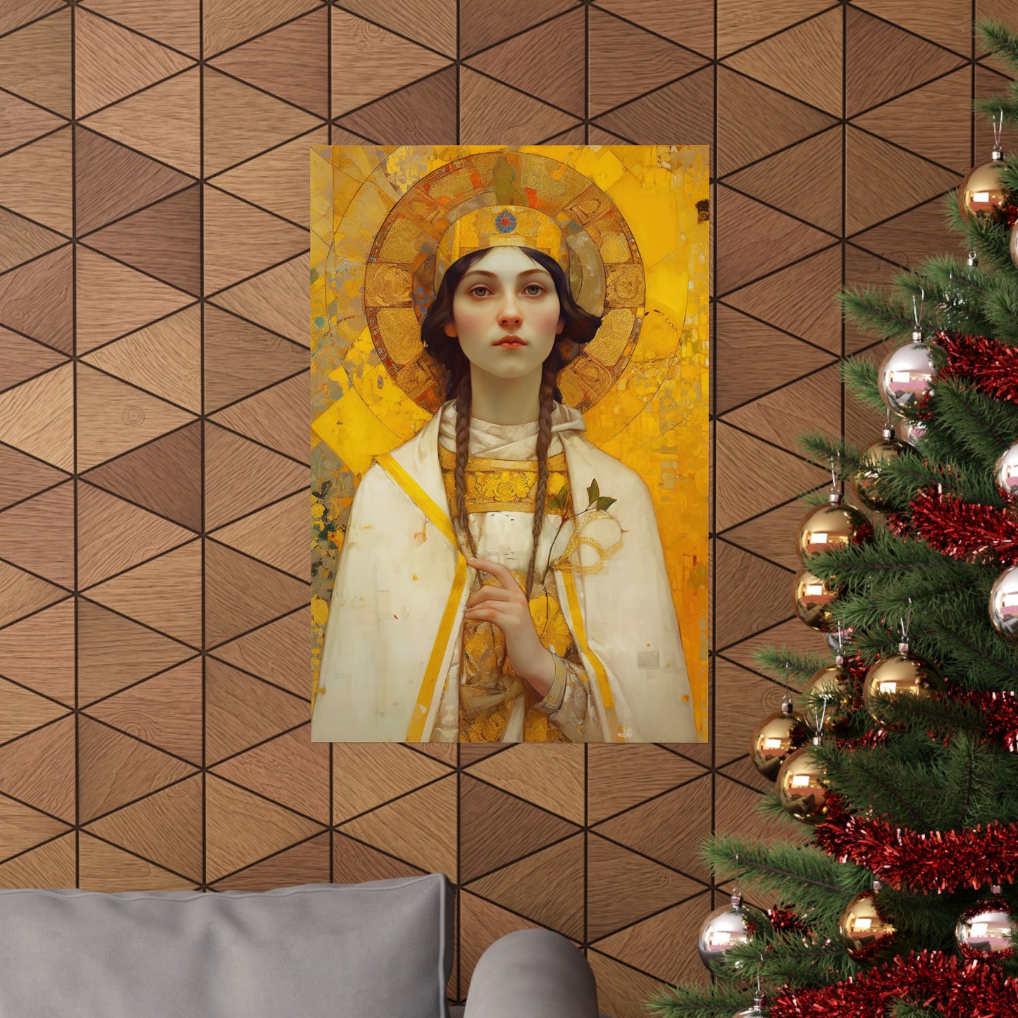 Saint Agatha Print - Sanctified Souls Print - Multiple Sizes - Premium Matte Vertical Posters - Patron Saint of Nurses