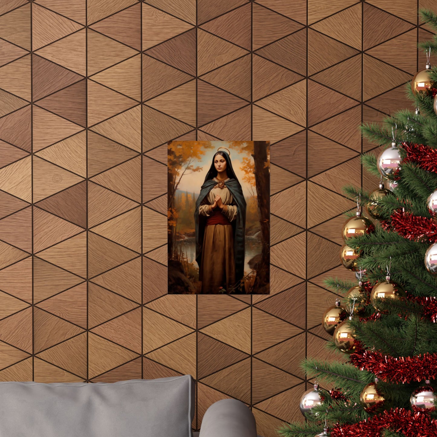 Saint Kateri Tekakwitha - Sanctified Souls Print - Multiple Sizes - Premium Matte Vertical Posters