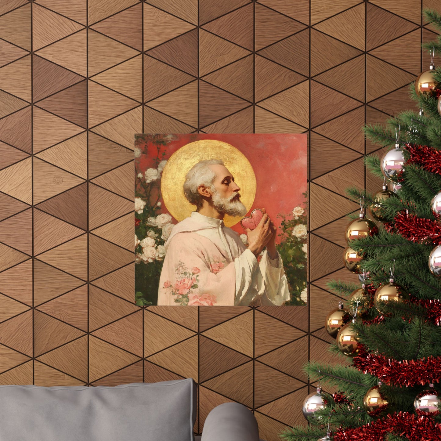 Saint Valentine -  Catholic Art - Multiple Sizes - Premium Posters - Catholic Art - Christian Home - Catholic Saint Art