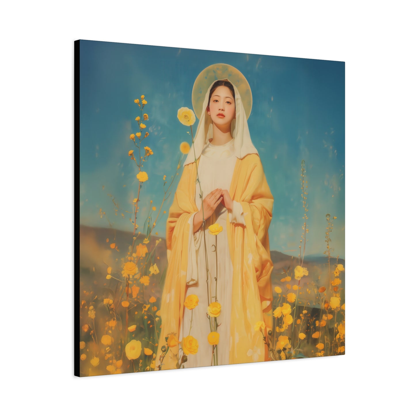 Saint Agatha Lin - Gallery Wrapped Canvas - Print - Religious Art for your Home - Catholic Art