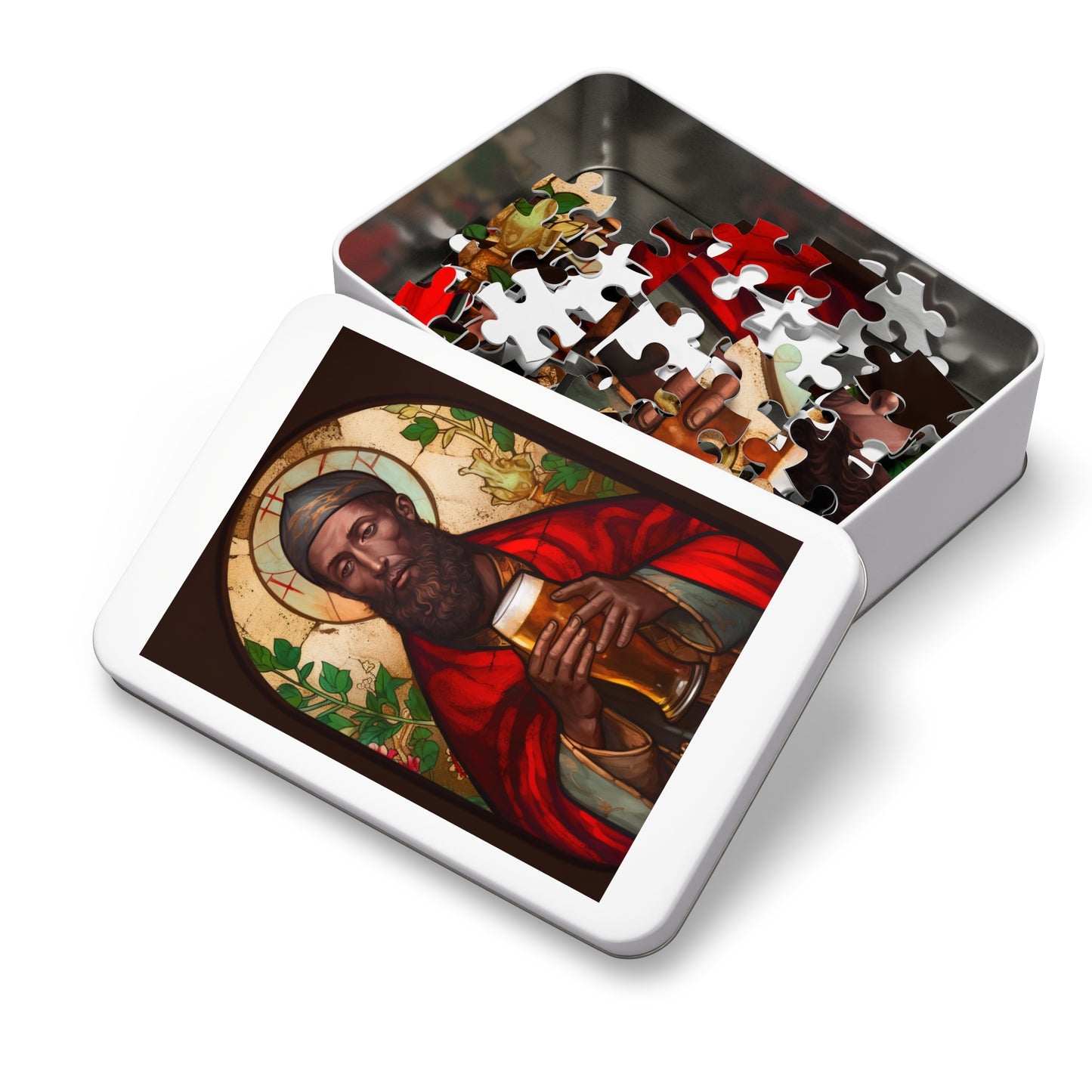 Saint Augustine of Hippo - Puzzle and Keepsake Tin - Religious Jigsaw Puzzle (30, 110, 252, 500,1000-Piece) - Religious Puzzle