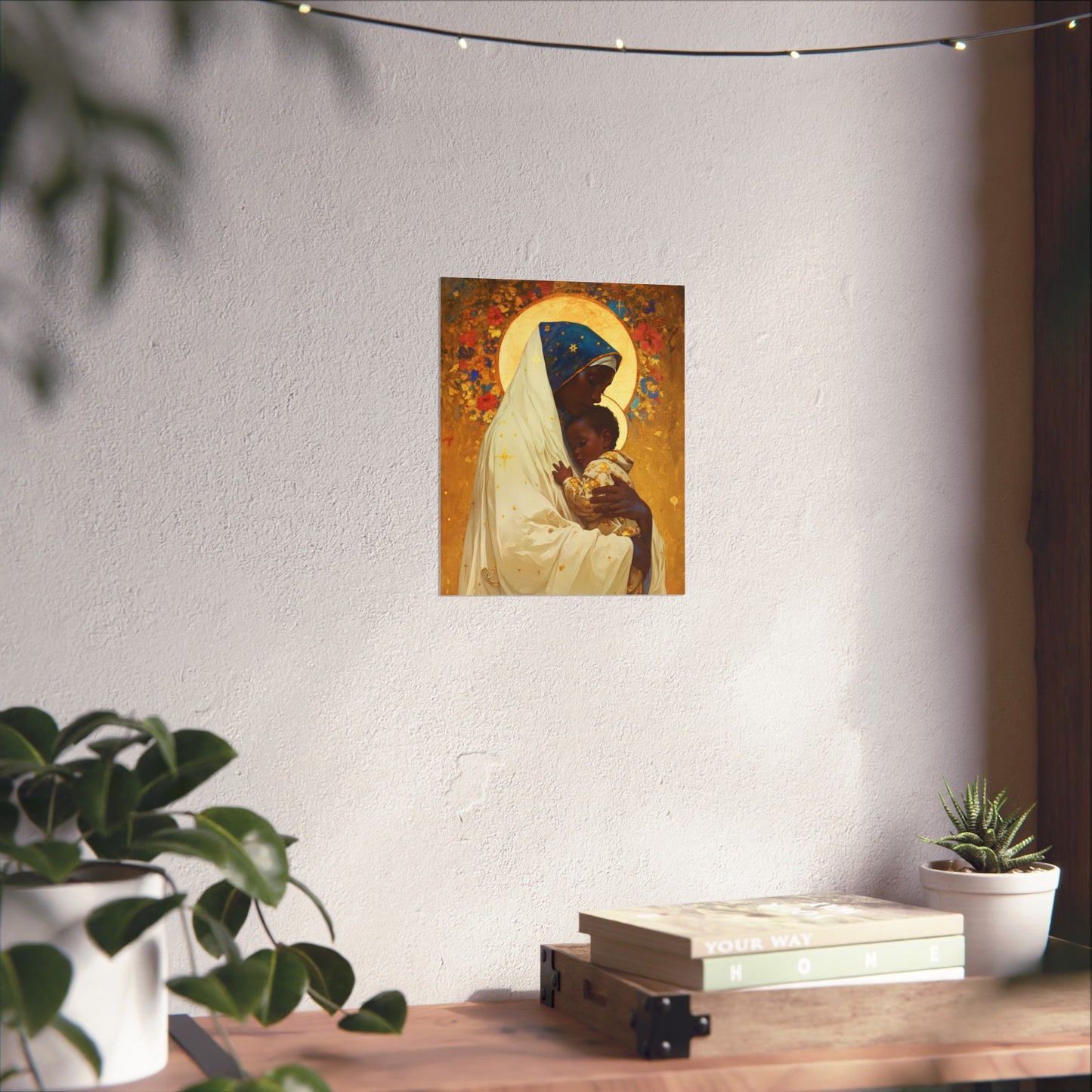 Queen of Peace and Love- Our Lady of Kibeho's Message - Sanctified Souls Print - Multiple Sizes - Premium Posters - Catholic Art - Christian