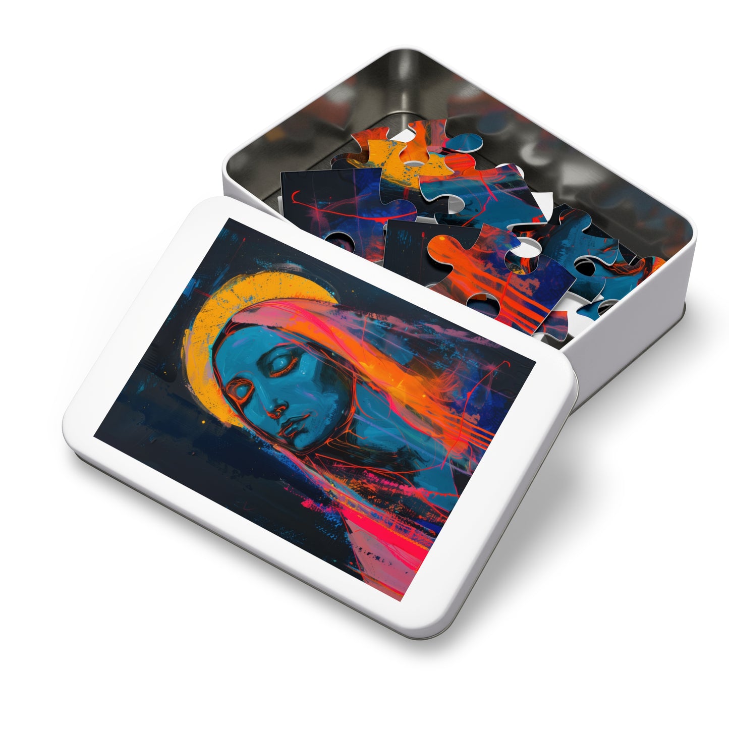 Mary, Mother of God _ Mother of Eternal Wisdom - Puzzle and Keepsake Tin - Religious (30, 110, 252, 500,1000) - Religious Catholic Puzzle