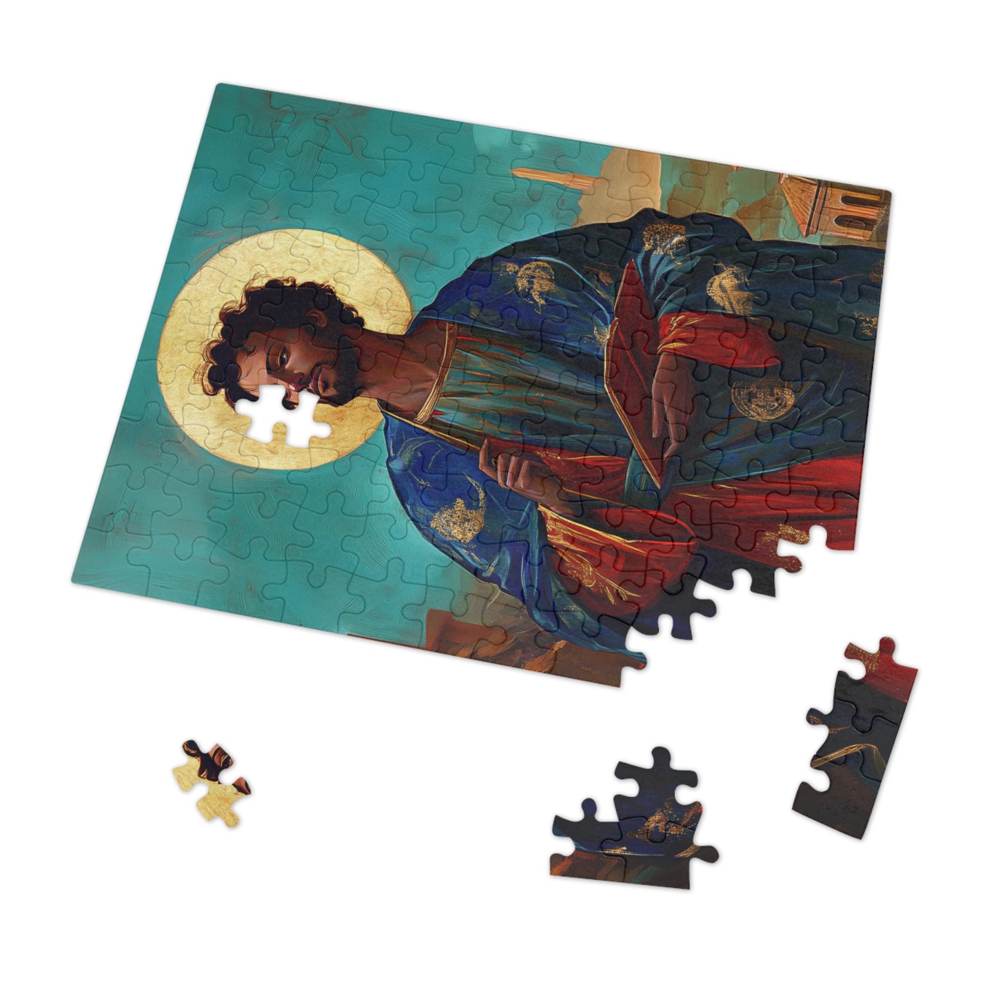 Saint Addal - Puzzle and Keepsake Tin - Religious (30, 110, 252, 500,1000) - Religious Puzzle - Gifts for Catholic Families