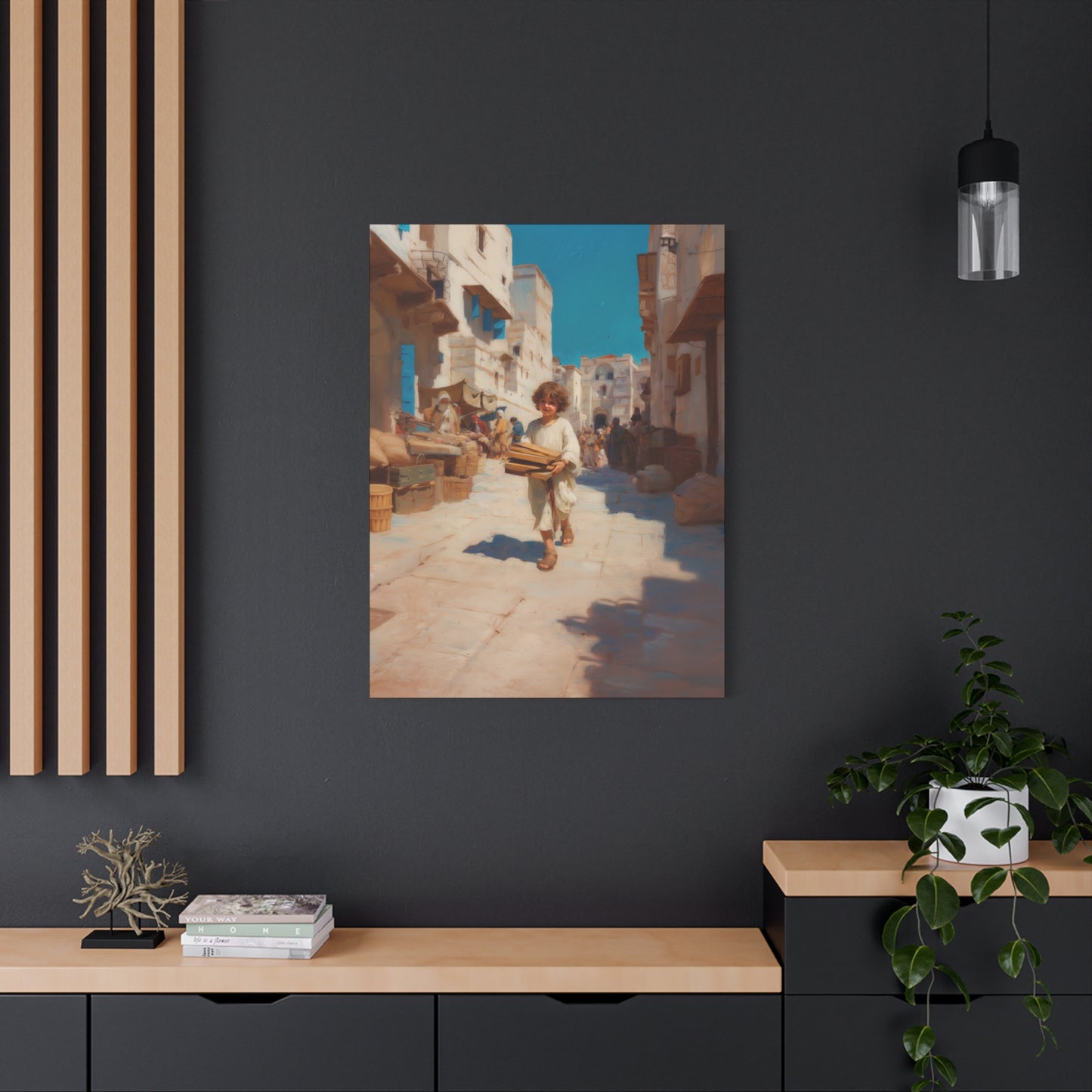 Nazareth and the Hidden Light of Christ - Gallery Wrapped Canvas - Print - Religious Art for your Home - Catholic Art