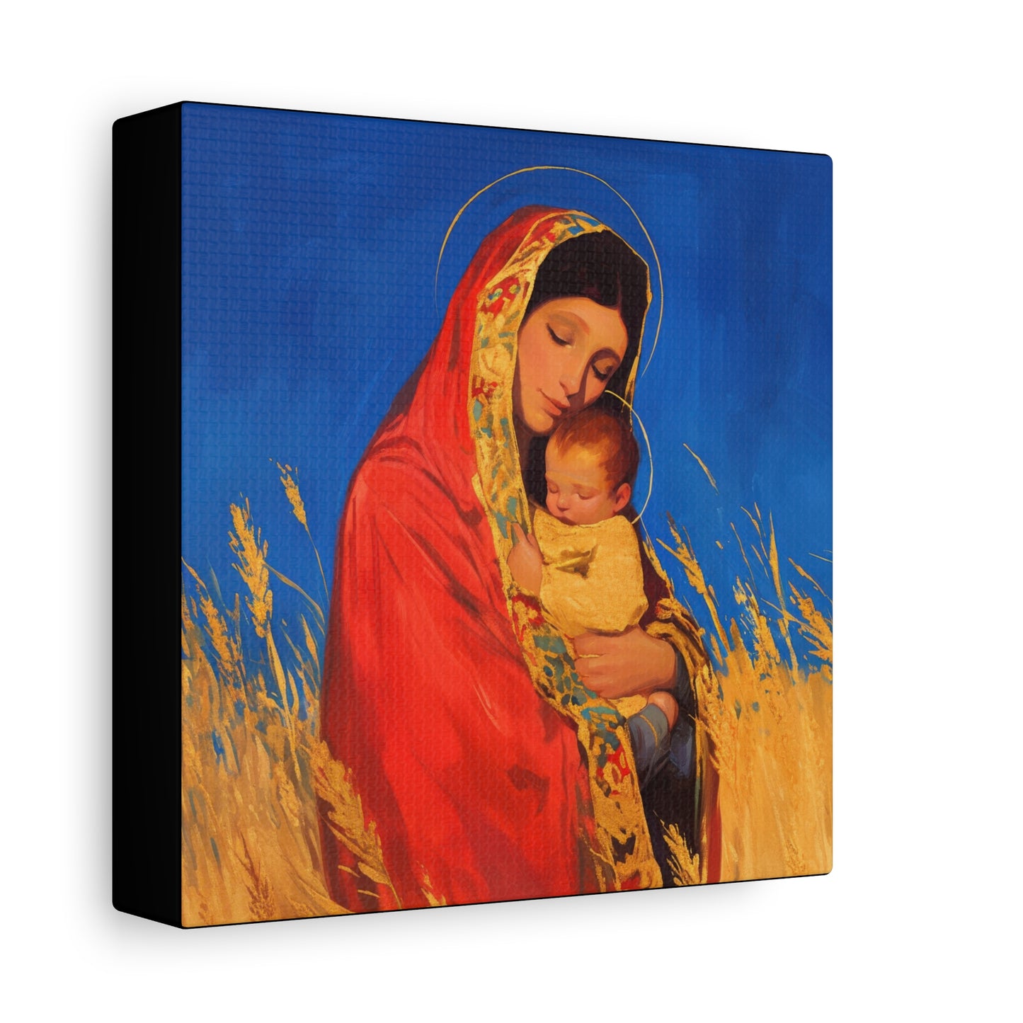 Our Lady of the Harvest  - Multiple Sizes - Catholic Home art - Museum Wrapped Canvas - Sanctified Souls Print