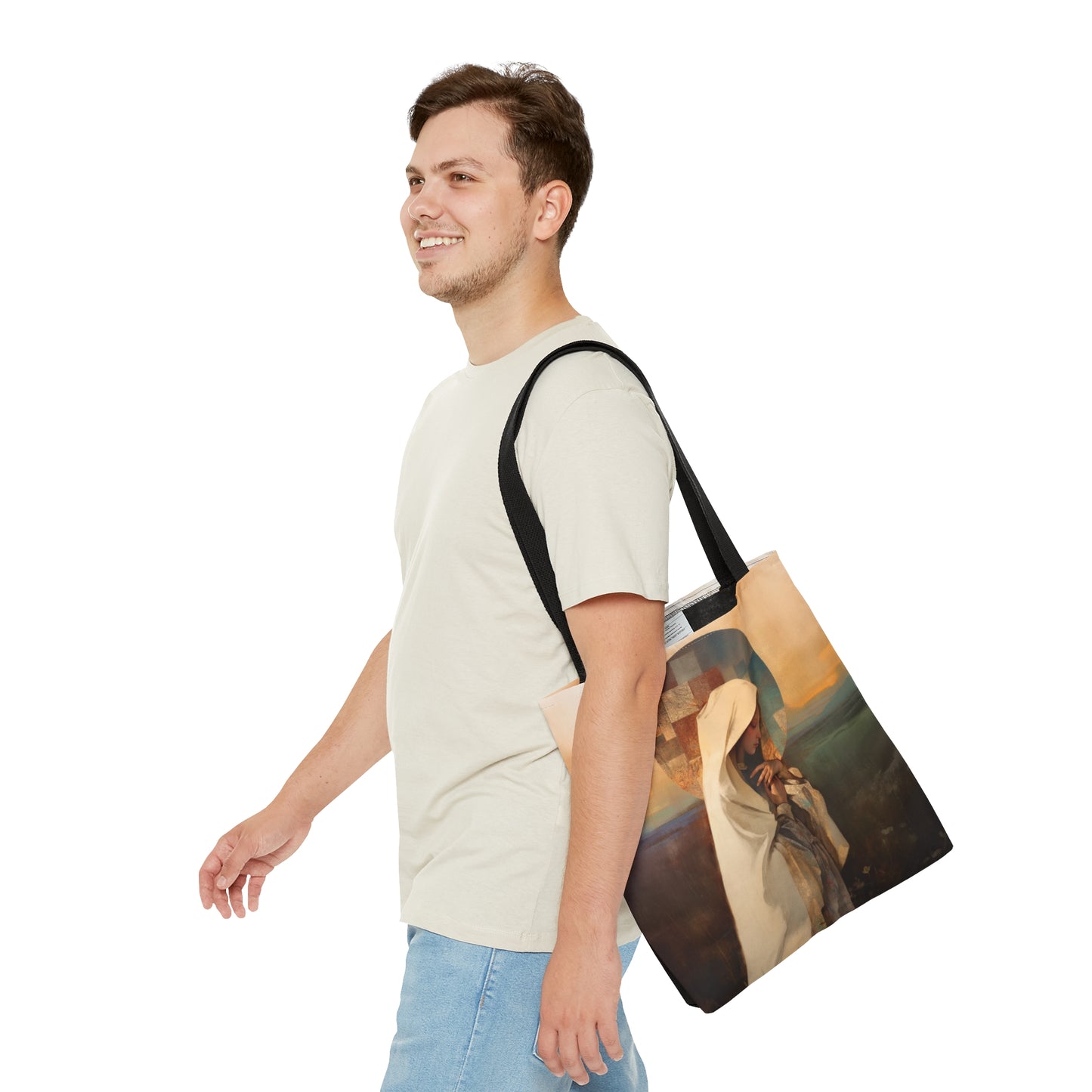 Our Lady of the Prairie - Tote Bag - Large Medium Small Faith Art Bag - Bible Study Faith Purse - Double Sided