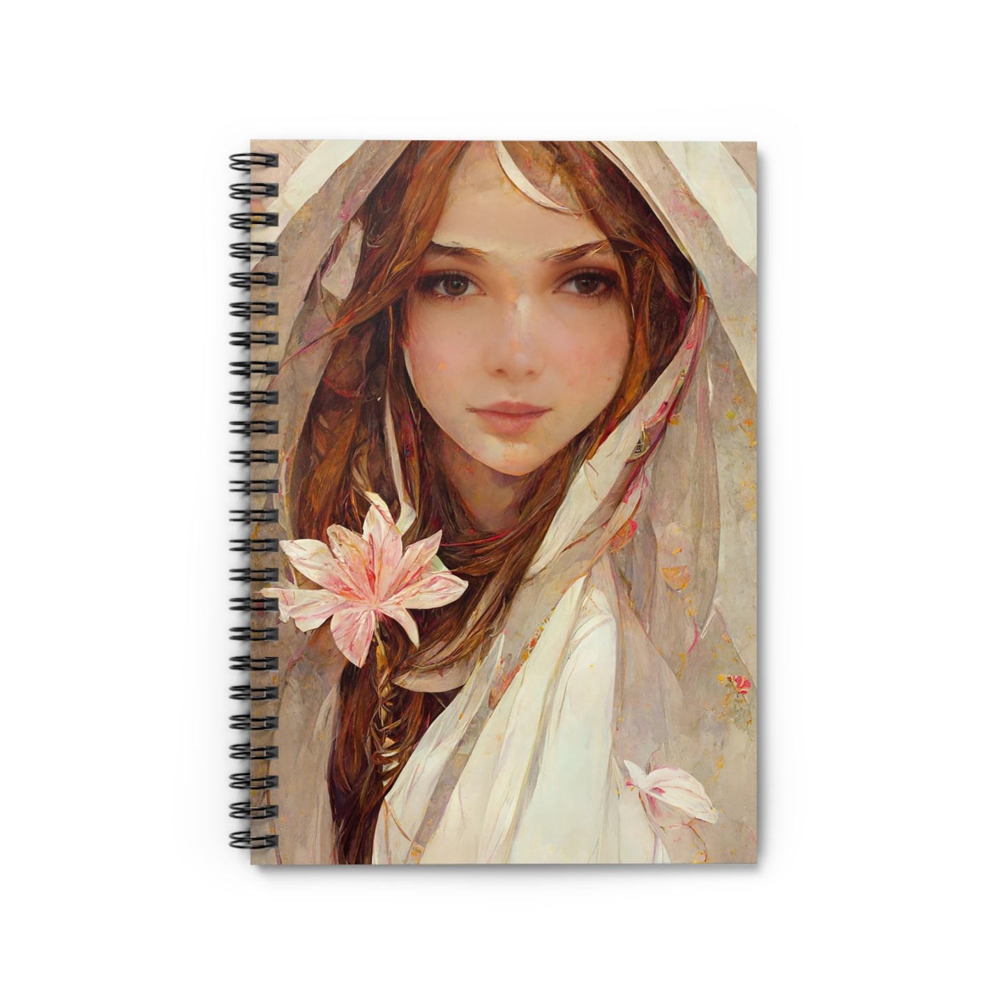 Saint Maria Goretti Journal - Sanctified Souls Art - Religious Based Notebook - Spiral Notebook - Ruled Line
