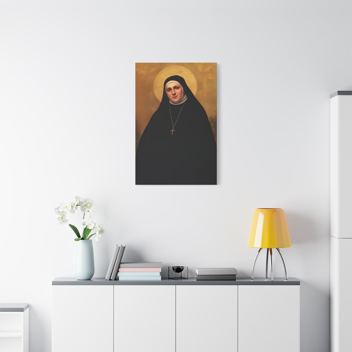 Saint Geltrude Caterina Comensoli - Gallery Wrapped Canvas - Print - Religious Art for your Home - Catholic Art