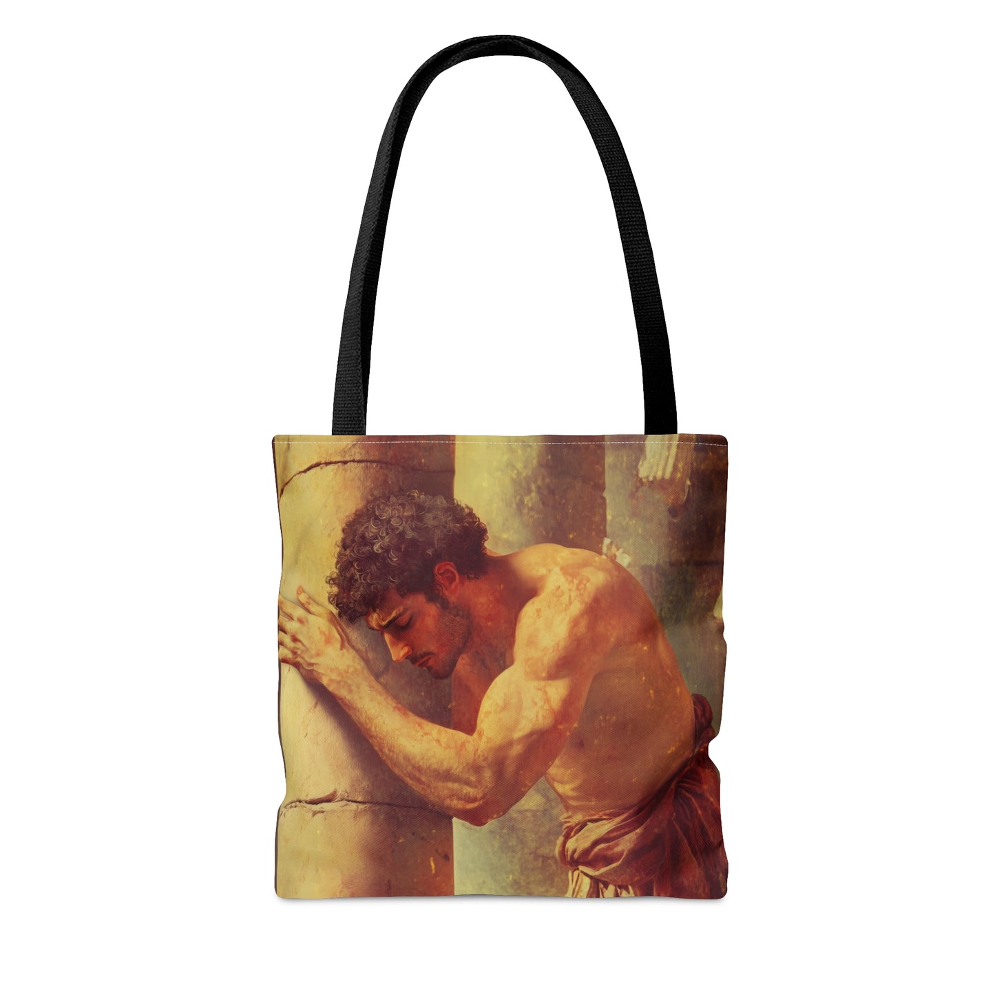 Samson Tote Bag - Large Medium Small Faith Art Bag - Catholic Faith Purse - Double Sided