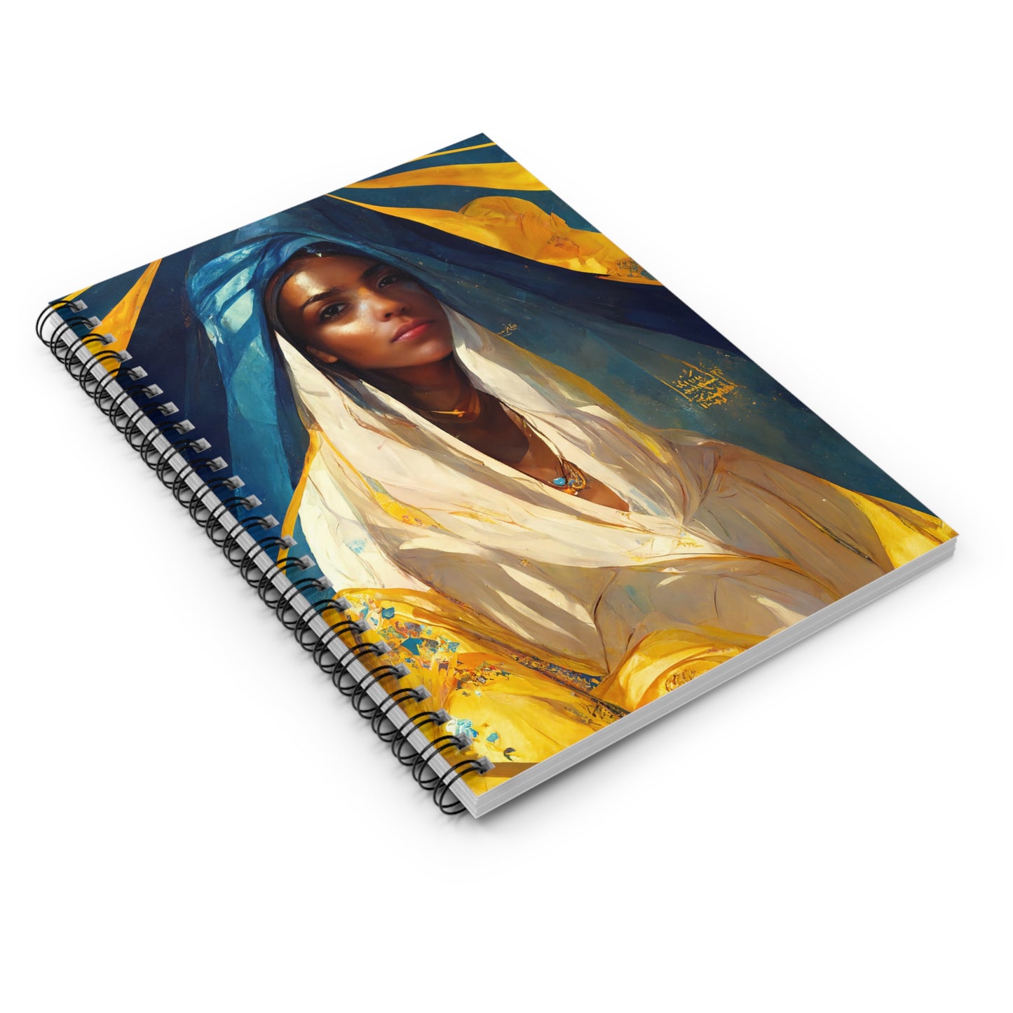 Mary the Blessed Virgin Journal - Sanctified Souls Art - Religious Based Notebook - Spiral Notebook - Ruled Line
