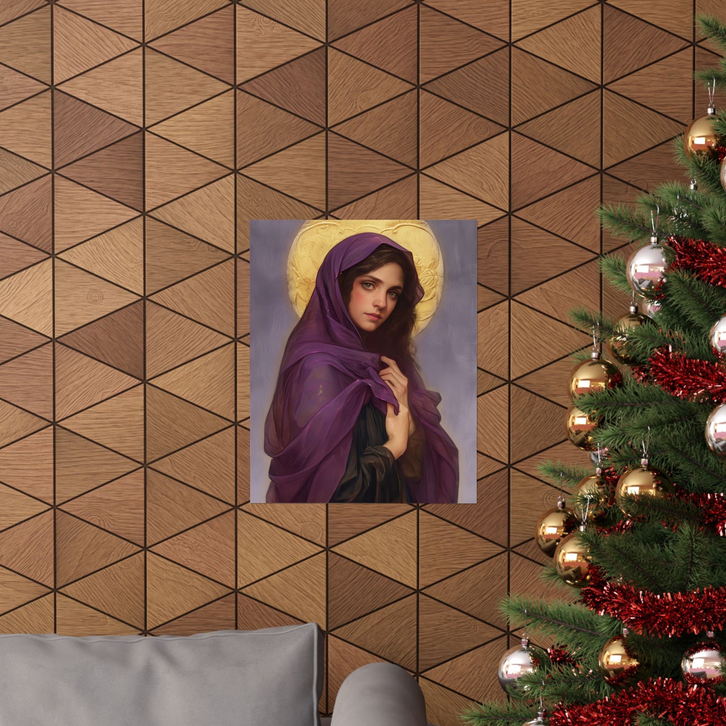 Saint Lydia Purpuraria / Lydia of Thyatira - Sanctified Souls Print - Multiple Sizes - Premium Posters - Catholic Art - Christian painting