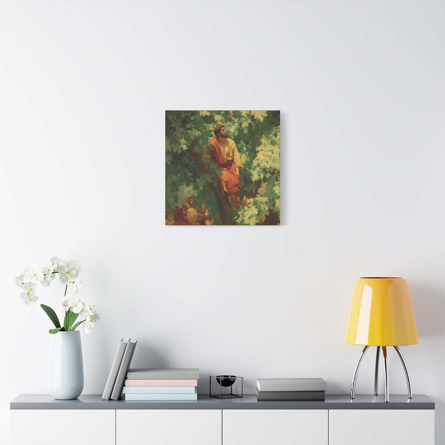 Zacchaeus - Gallery Wrapped Canvas - Print - Religious Art for your Home - Catholic Art Print