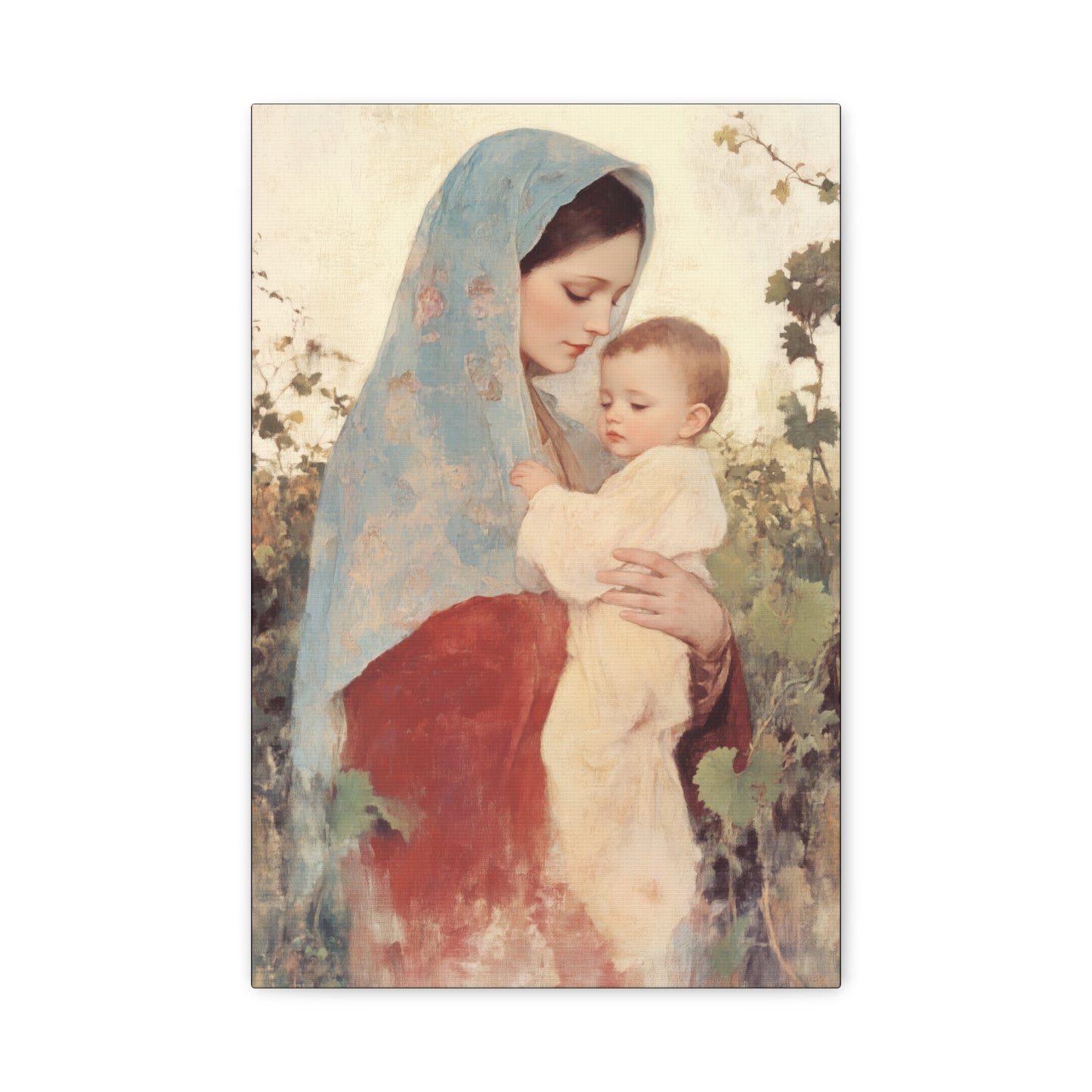 Our Lady of the Grapes / Out Lady of the Harvest - Gallery Wrapped Canvas - Print - Religious Art for your Home - Catholic Art