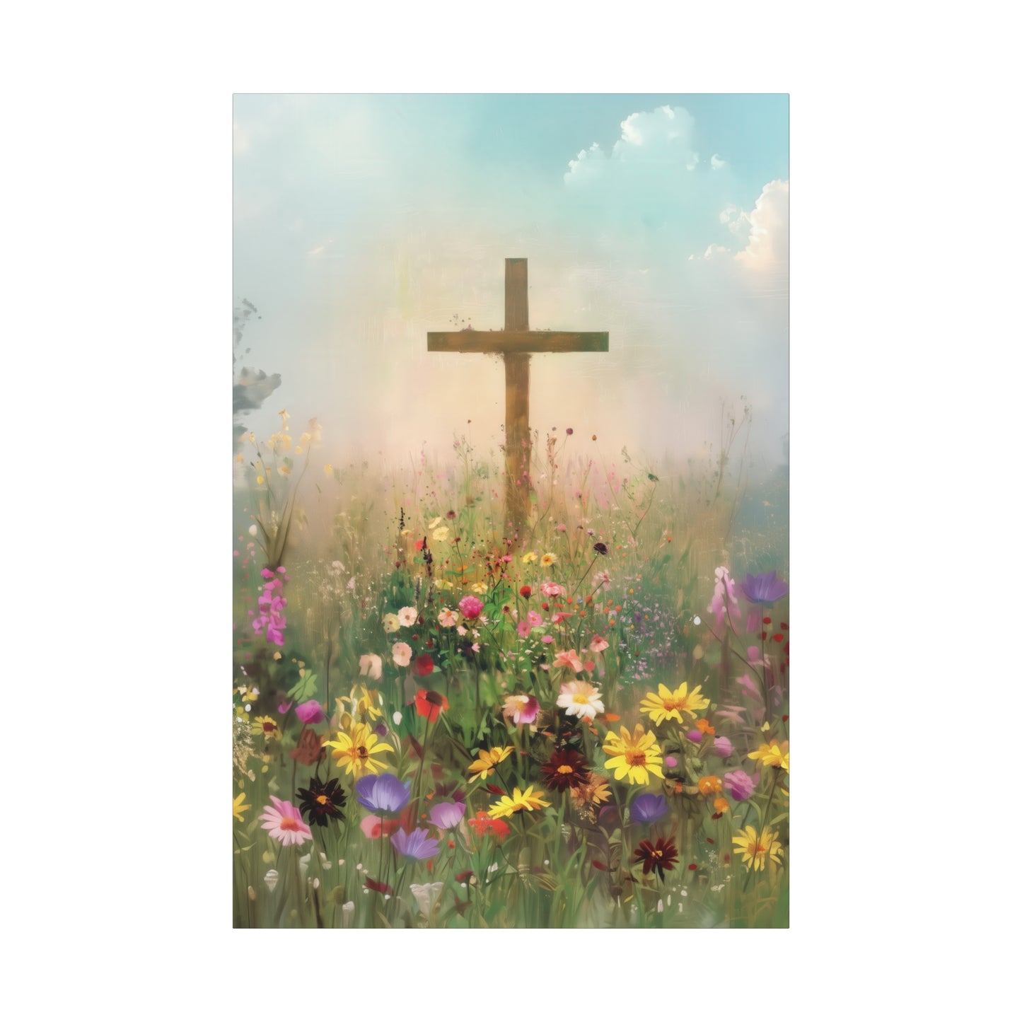 The Cross That Called the Earth to Life - Gallery Wrapped Canvas - Print - Religious Art for your Home - Catholic