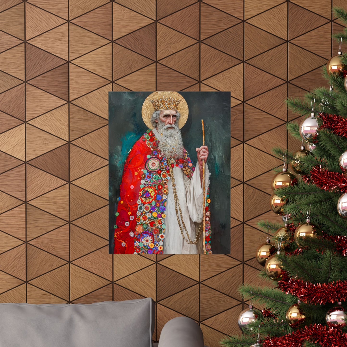 Saint Richard the Pilgrim / Richard of Wessex - Sanctified Souls Print - Multiple Sizes - Premium Matte Vertical Posters