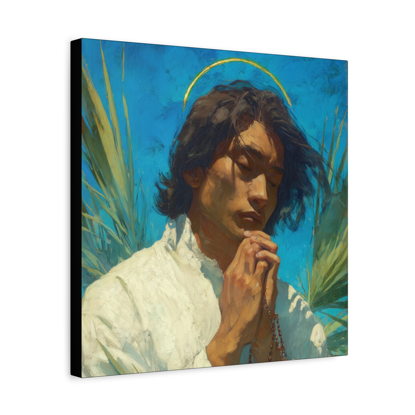 Saint Lorenzo Ruiz - Multiple Sizes - Catholic Home art - Museum Wrapped Canvas - Sanctified Souls Print - Catholic Martyr Art