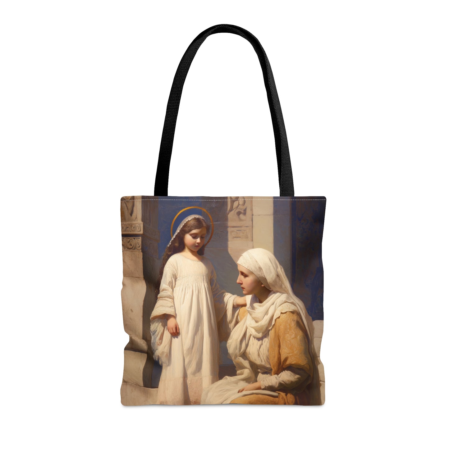 The Feast of the Presentation of the Blessed Mary Tote Bag - Large Medium Small Faith Art Bag - Catholic Faith Purse - Double Sided