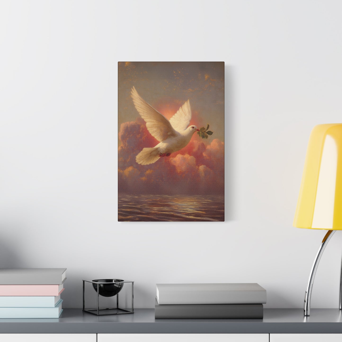 The Spirit Who Restored the Horizon - Holy Spirit - The Dove- Gallery Wrapped Canvas - Print - Religious Art for your Home - Catholic