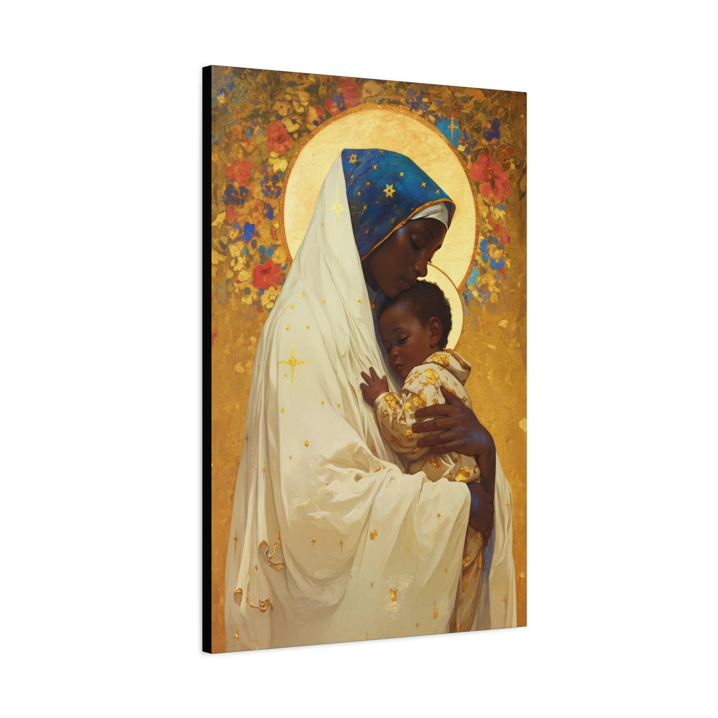 Queen of Peace and Love- Our Lady of Kibeho's Message - Museum Wrapped Canvas - Print - Religious Art for your Home - Christian print