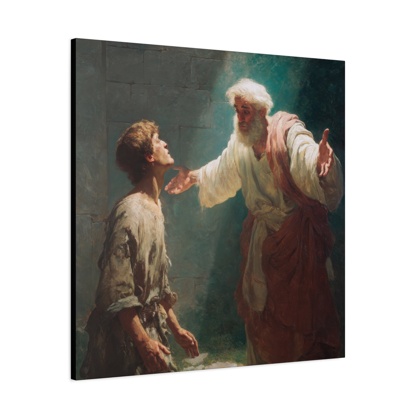 Homecoming of the Prodigal Son - Gallery Wrapped Canvas - Print - Religious Art for your Home - Catholic Art Print