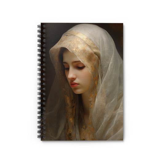 Mary the Blessed Virgin Journal - Sanctified Souls Art - Religious Based Notebook - Spiral Notebook - Ruled Line