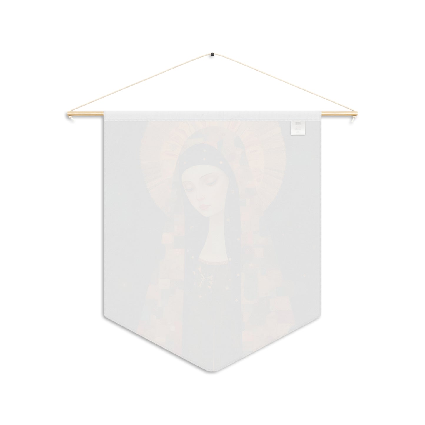 The Eternally Beloved Virgin Mary Wall Banner / Wall Hanging / Pennant - Religious Art - Catholic Art - Large Print - 18" x 21"