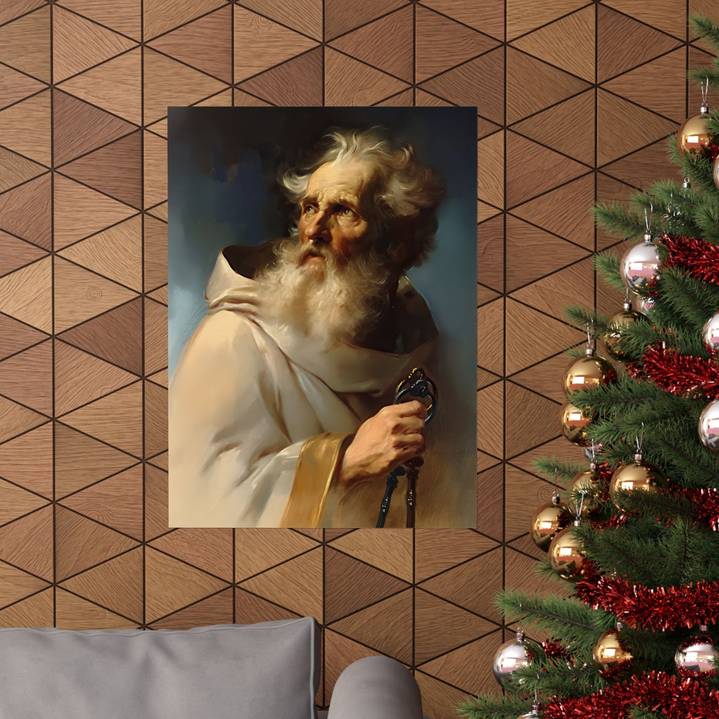 Saint Peter the Apostle - Sanctified Souls Print - Multiple Sizes - Premium Posters - Catholic Art - Christian Home Decor Artwork
