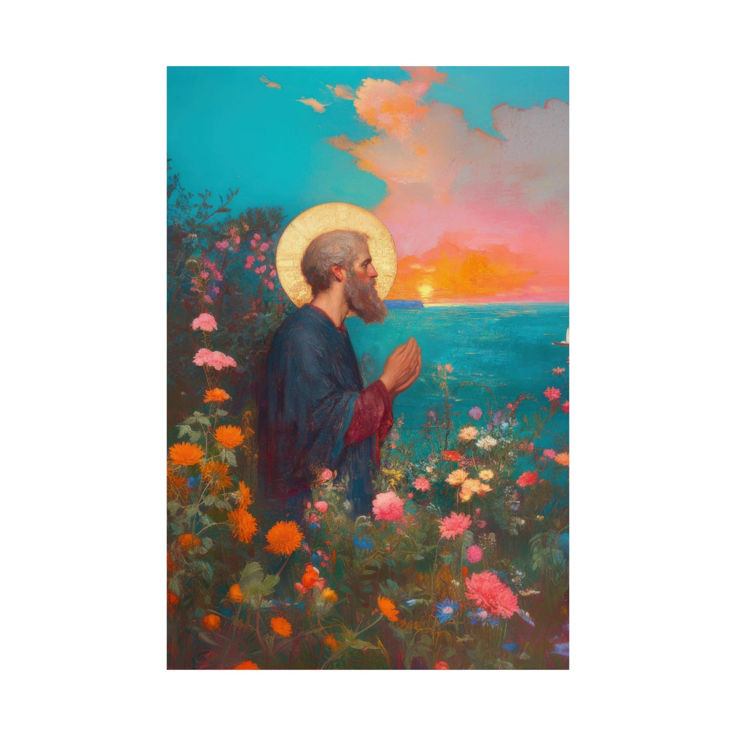 Saint Philip the Apostle - Sanctified Souls Print - Multiple Sizes - Premium Matte Vertical Posters
